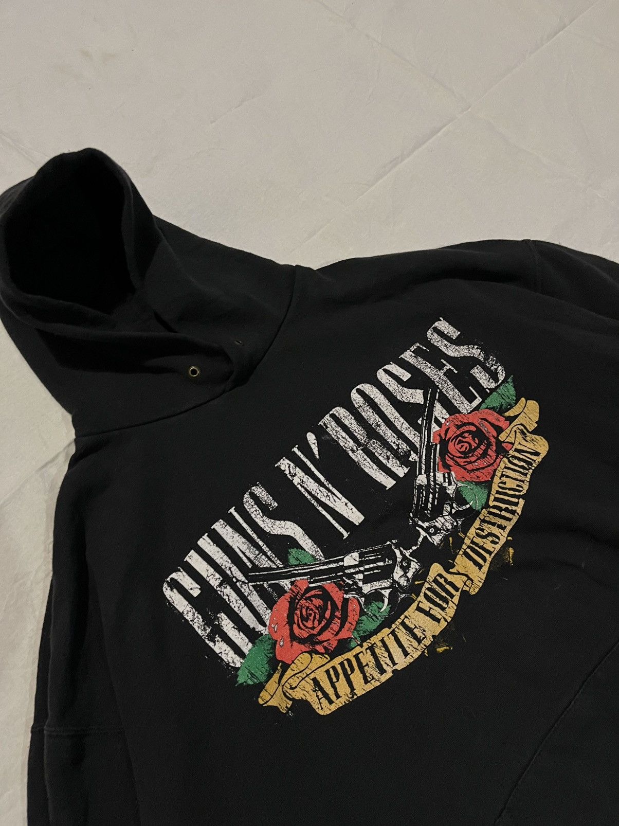 Guns N' Roses VTG Guns N’ Roses “Appetite for Destruction” Black Hoodie Size US XXL / EU 58 / 5 - 2 Thumbnail
