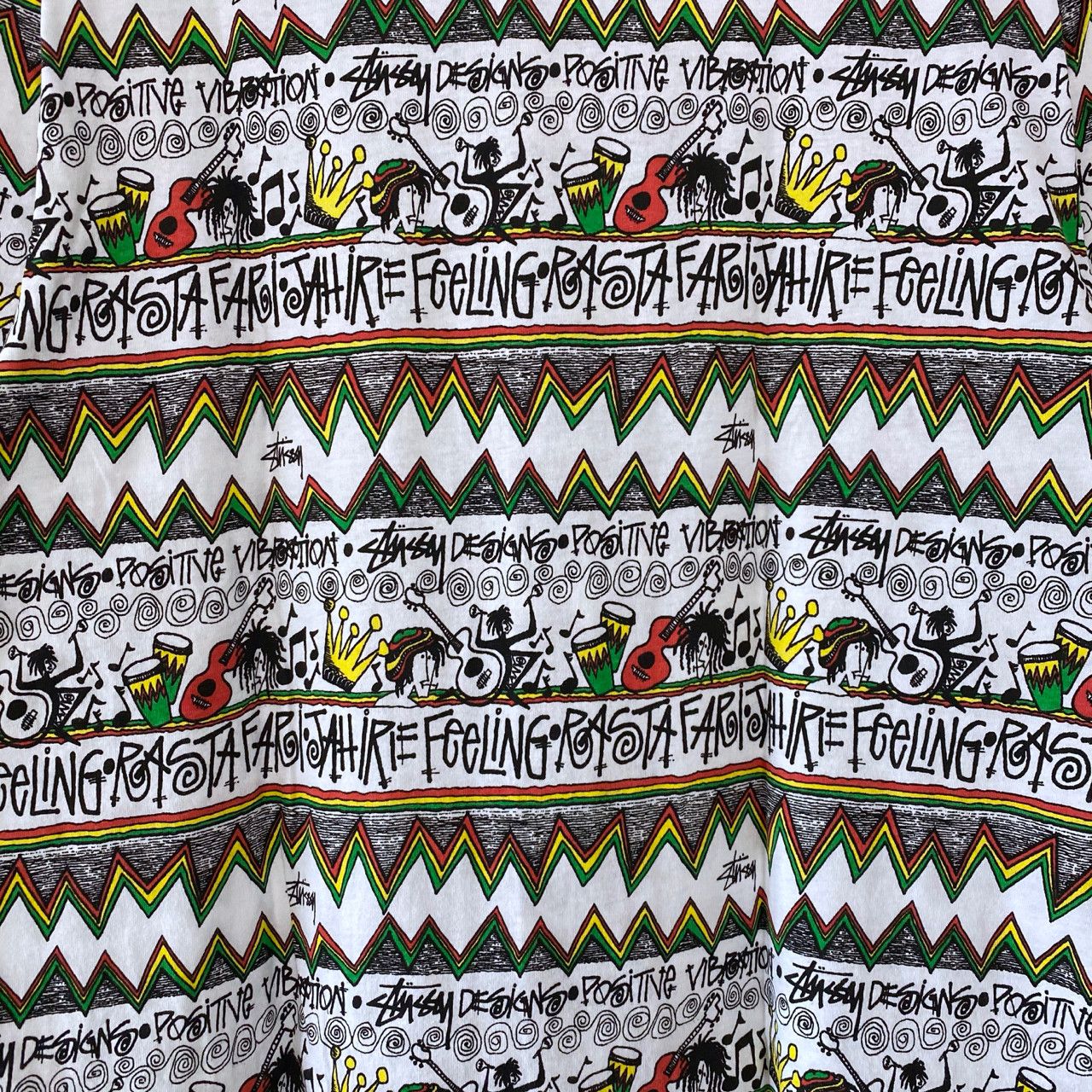 Stussy X OUR LEGACY WORKSHOP TOM TOM POSITIVE VIBRATION BOX SHIRT Size US M / EU 48-50 / 2 - 4 Thumbnail
