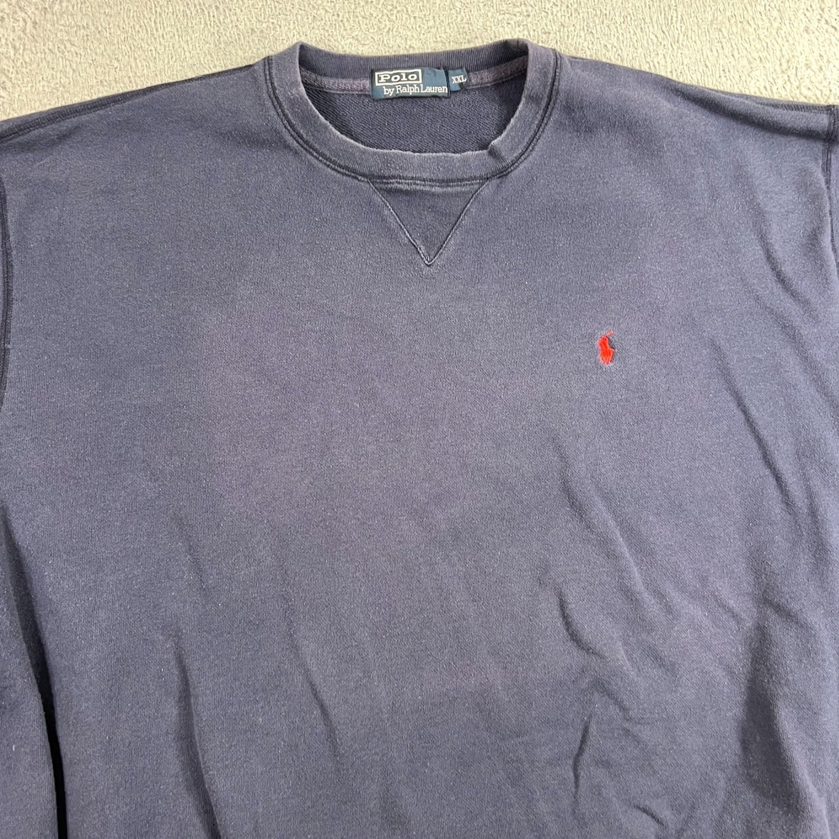 Polo Ralph Lauren VINTAGE Polo Ralph Lauren Logo Blue Pony Crewneck Sweatshirt Mens XXL Heavy Size US XXL / EU 58 / 5 - 2 Thumbnail