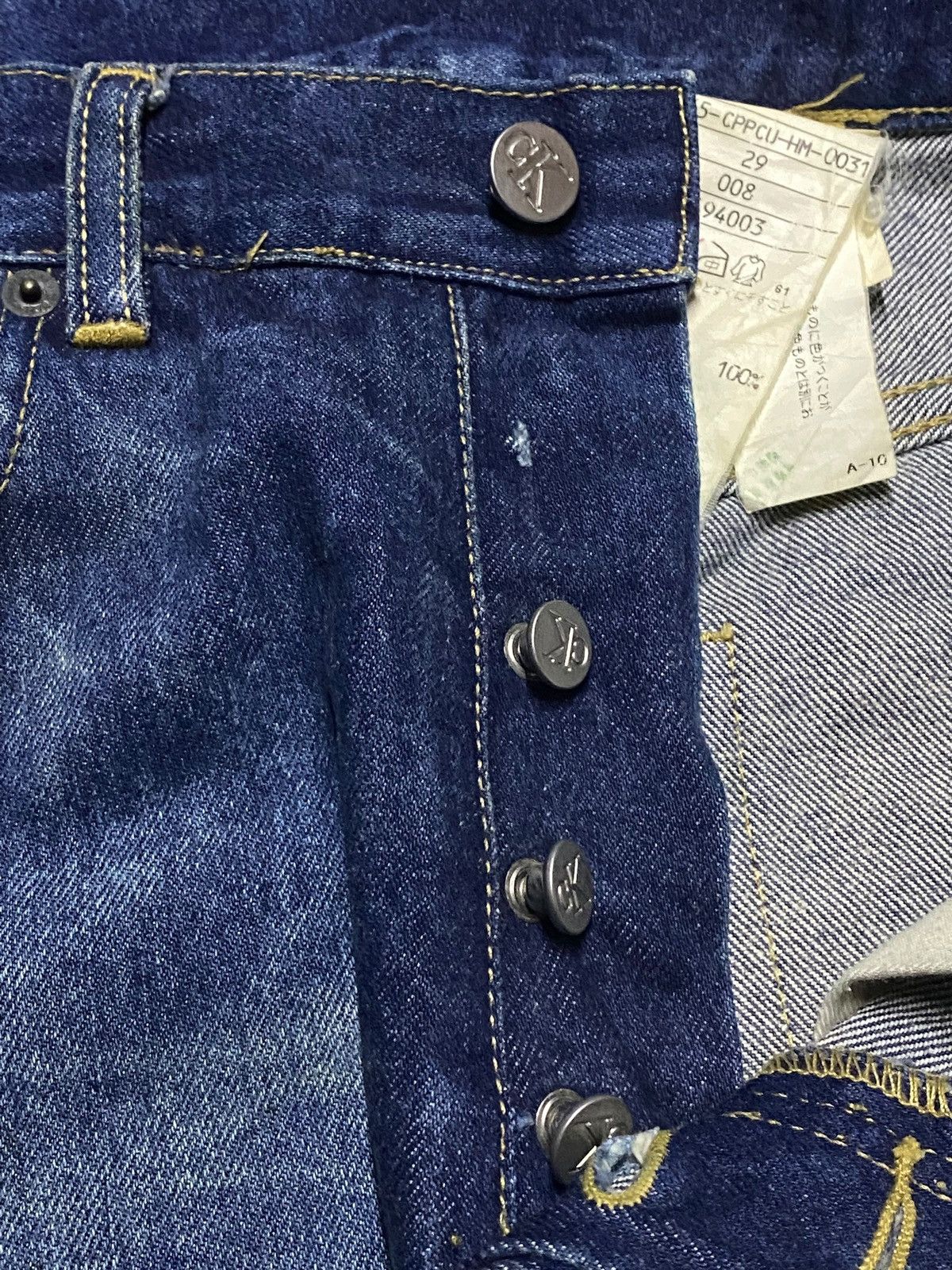 Calvin Klein 205W39NYC Vintage Calvin Klein Mud Wash Distressed Loose Jeans Size US 30 / EU 46 - 7 Thumbnail