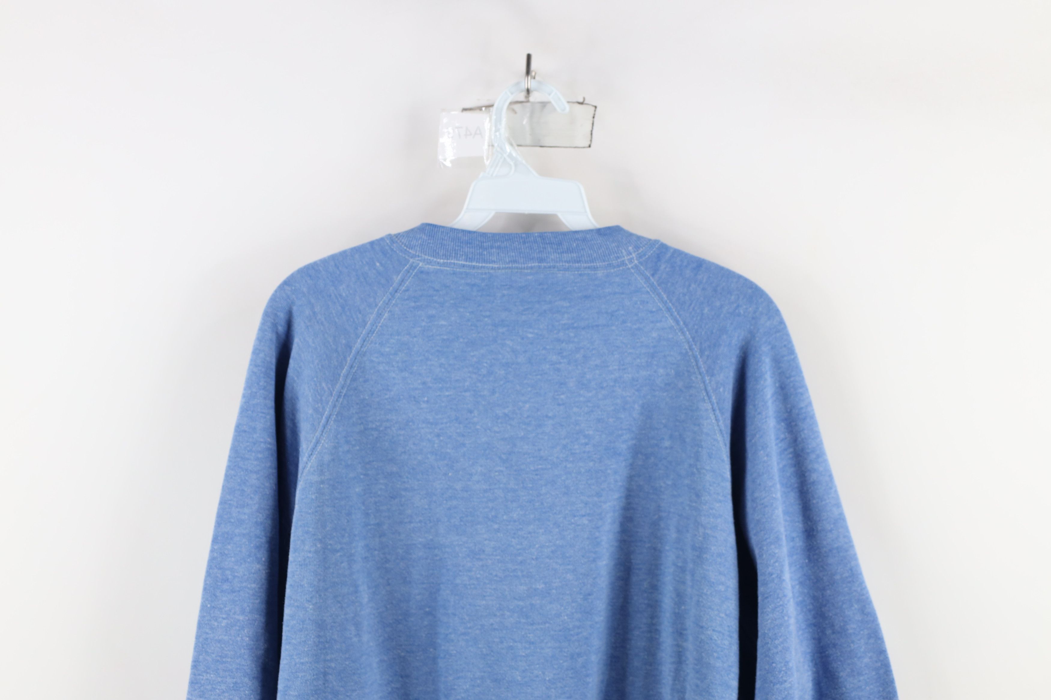 Vintage Vintage 70s Streetwear Boxy Fit Sweatshirt Heather Blue USA Size US M / EU 48-50 / 2 - 11 Thumbnail