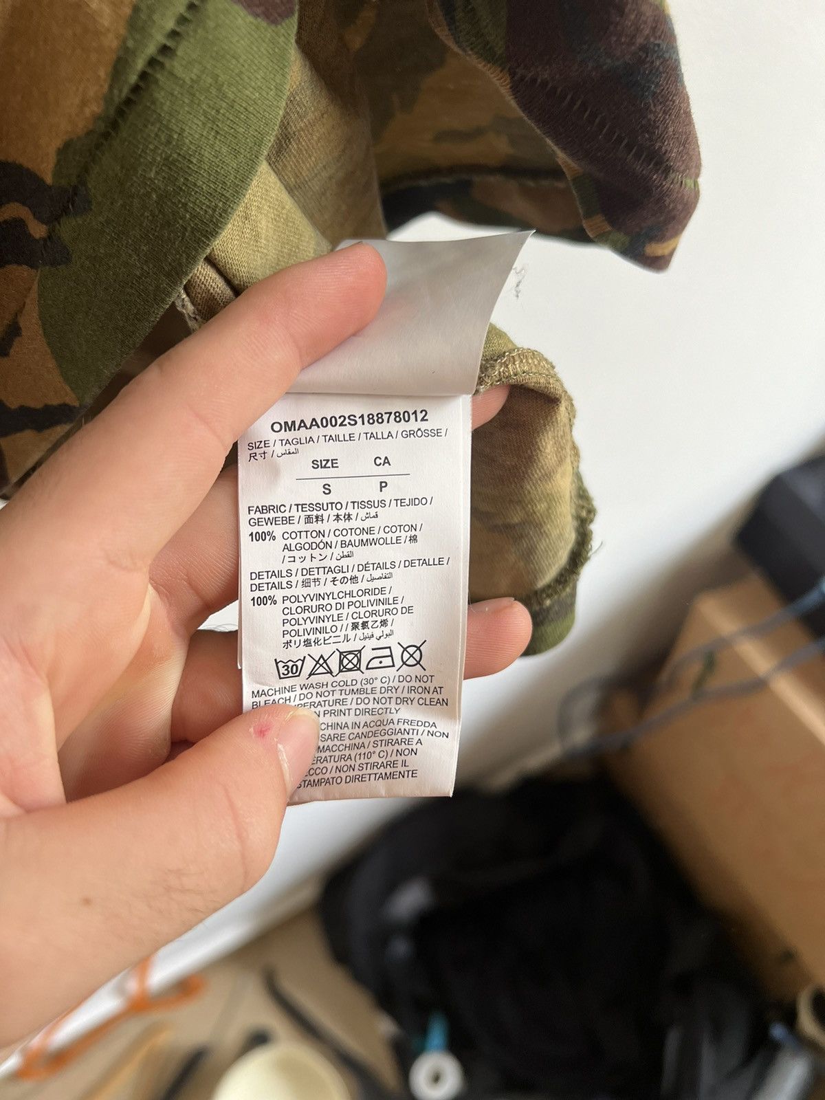 Off-White Off White Camouflage Logo TEE Size US M / EU 48-50 / 2 - 10 Thumbnail