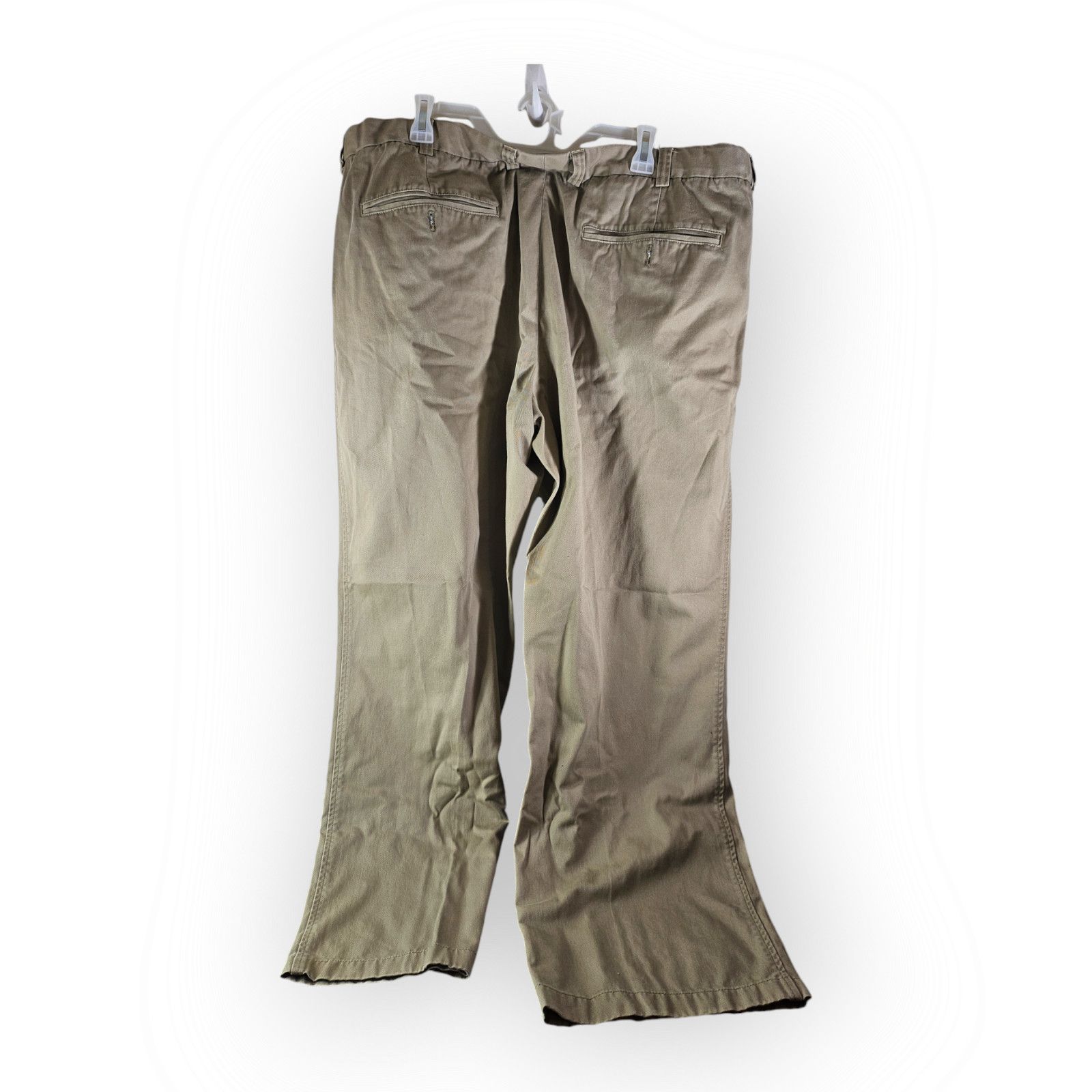 Duluth Trading Company Duluth Trading Co Men's Tan Khaki Pleated Pants Size 44x32 Size US 44 / EU 60 - 2 Thumbnail