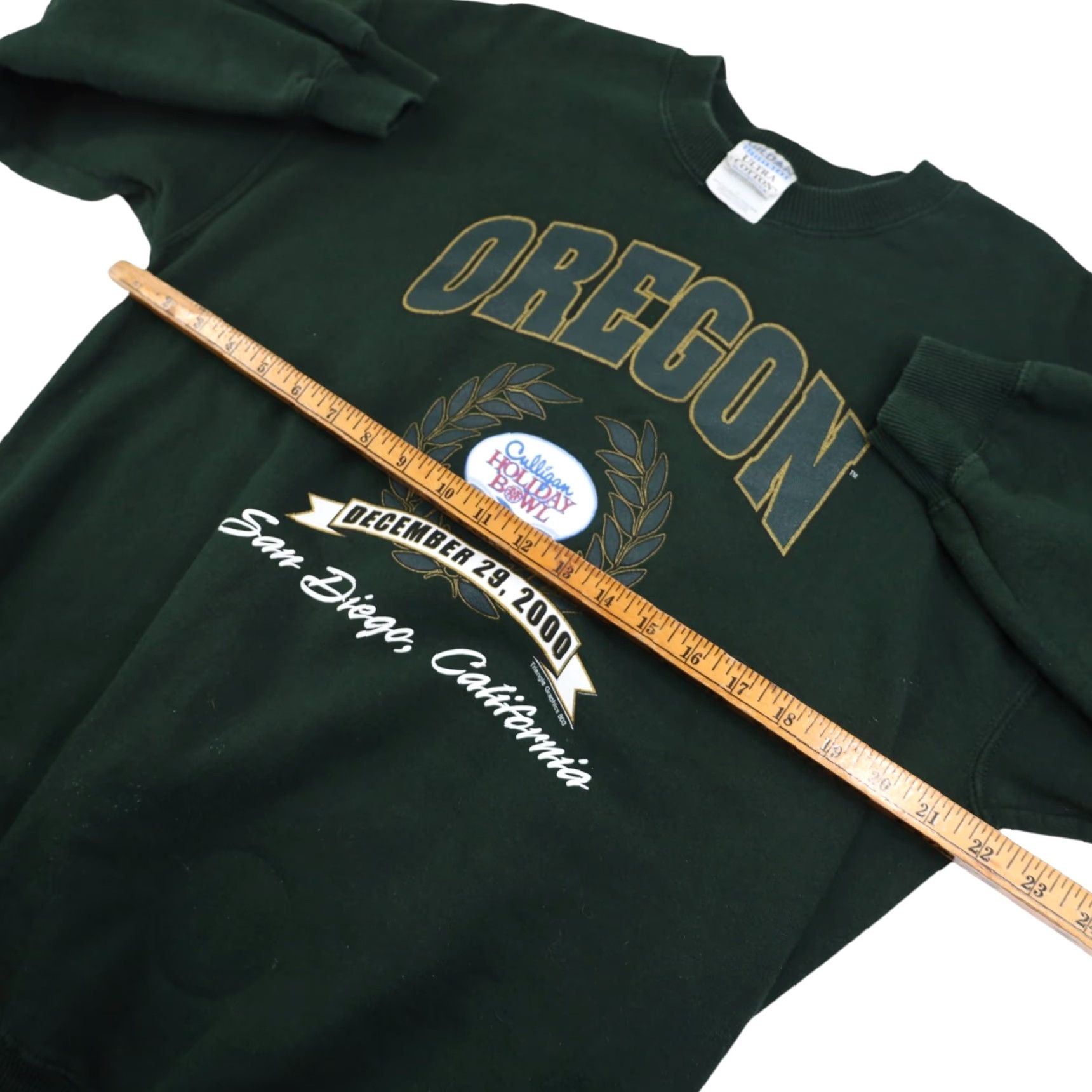 Vintage VINTAGE University of Oregon Ducks Holiday Bowl Sweatshirt Mens Large Green Sweatshirt Size US L / EU 52-54 / 3 - 6 Thumbnail