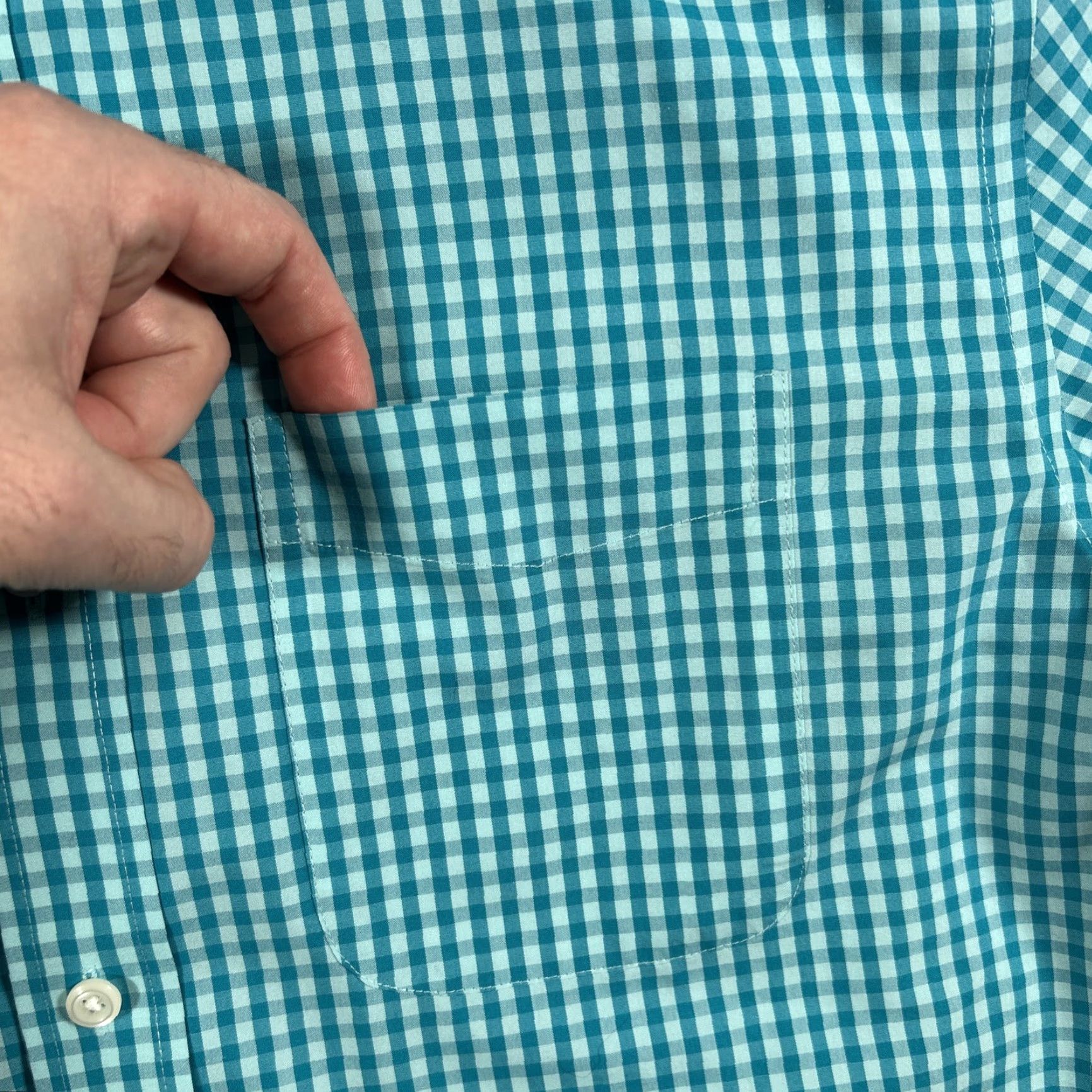 Vintage LL Bean Long Sleeve Button Down Traditional Fit Blue Plaid Shirt Mens M Reg Size US M / EU 48-50 / 2 - 2 Thumbnail
