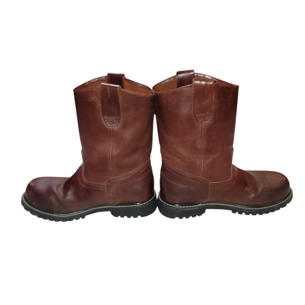 Other Work Power Mountain VAQUEROS Men Pull-On Brown Leather Steel Size US 8 / EU 41 - 1 Thumbnail