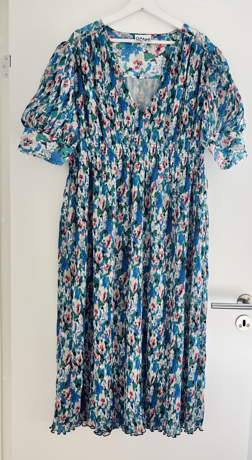 Ganni Ganni Georgette Floral Midi Dress | Grailed