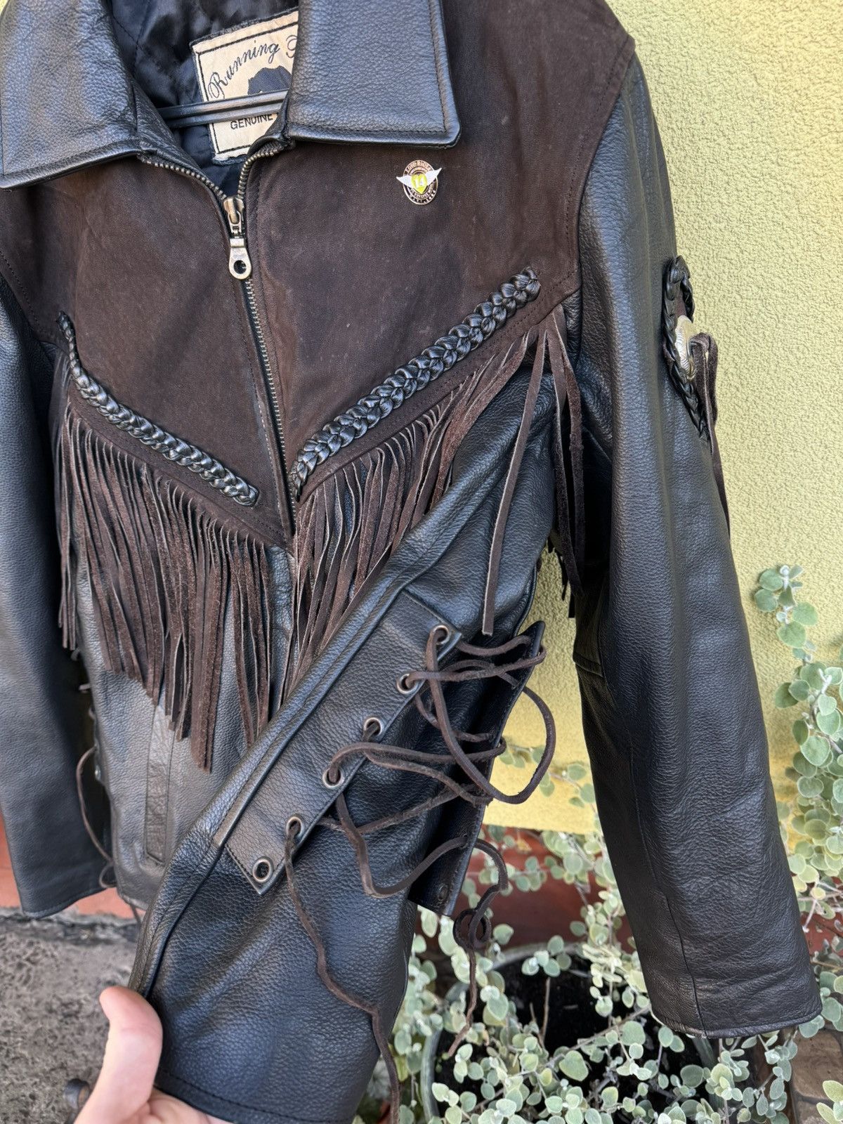 Vintage Vintage Suede Fringe Cowboy Western Leather Jacket Hype Rare Size US M / EU 48-50 / 2 - 10 Thumbnail