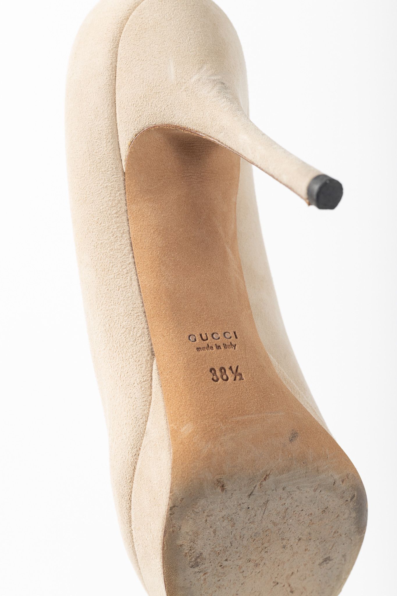 Gucci Gucci Sable Kid Scamosciato Platform Pumps Size US 8 / IT 38 - 5 Thumbnail