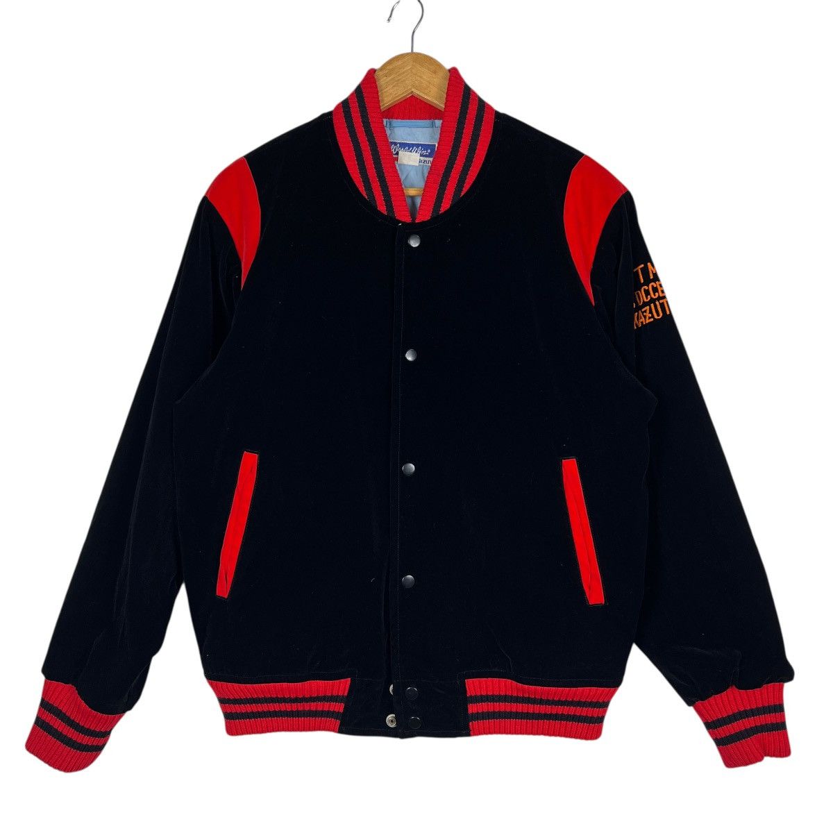 Mizuno 🔥 VINTAGE MIZUNO WORLDWIN VELVET BOMBER STADIUM JACKET Size US L / EU 52-54 / 3 - 1 Thumbnail