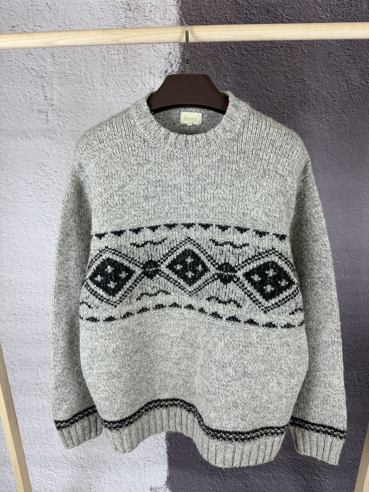 Burton Burton vintage ornament wool sweater size 5 knitwear Size US XL / EU 56 / 4 - 2 Thumbnail