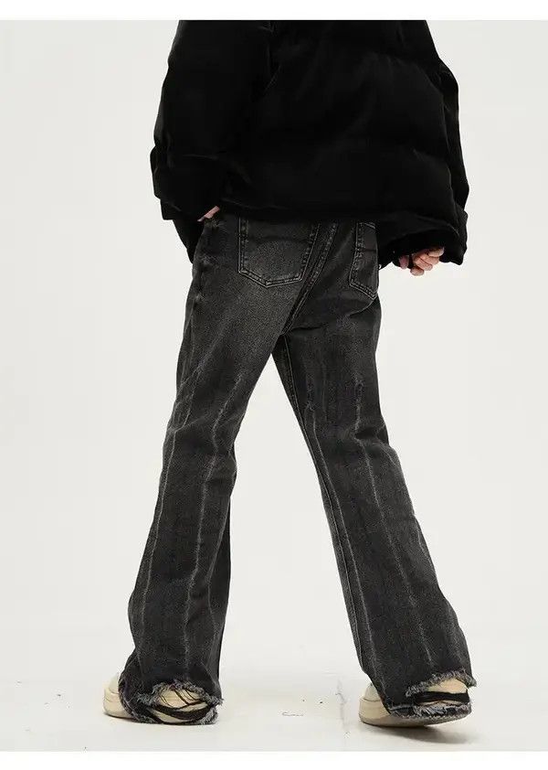 VIBE Baggy streetwear y2k flared ripped jeans pants wide leg Size US 31 - 4 Thumbnail