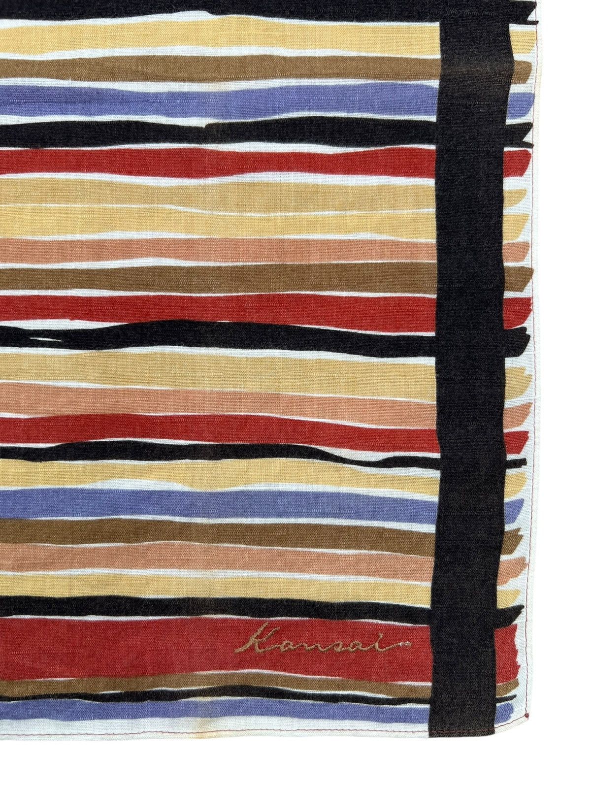 Kansai Yamamoto Kansai Handkerchief Neckerchief Bandana Pocketsquare Size ONE SIZE - 3 Thumbnail