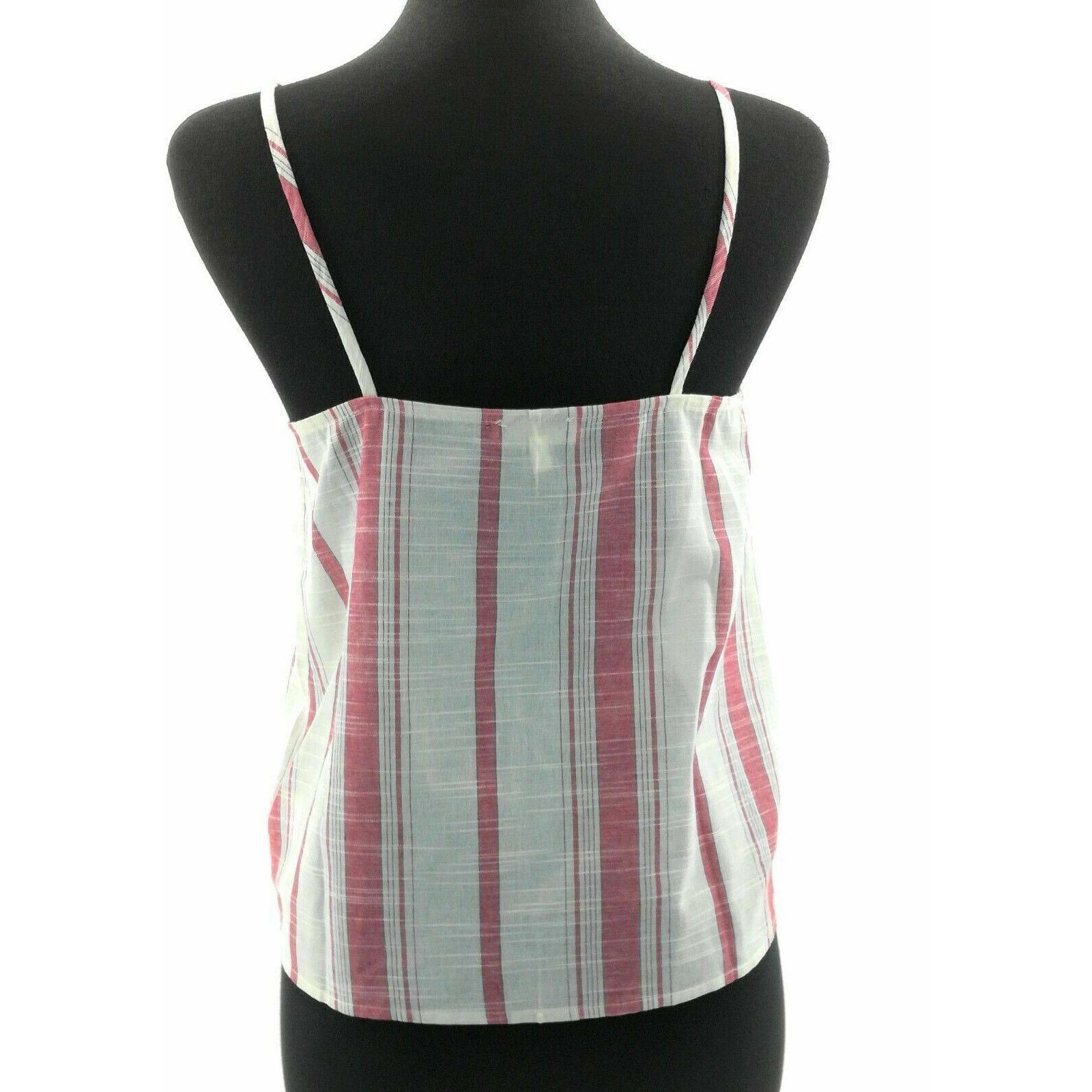 Other Love J Red & Cream Vertical Striped Crop Top - Size XL Size XL / US 12-14 / IT 48-50 - 3 Thumbnail