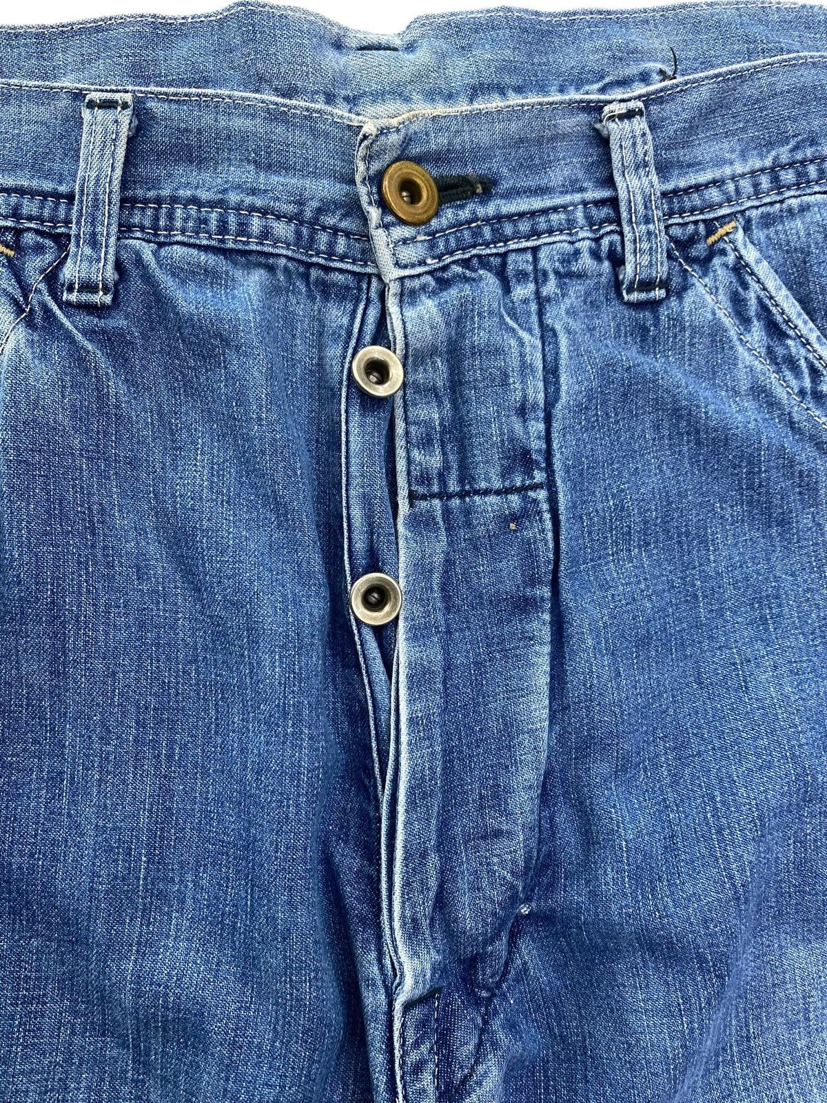 Other Japanese Brand Buckle Back Style Baggy Jeans Size US 33 - 13 Thumbnail