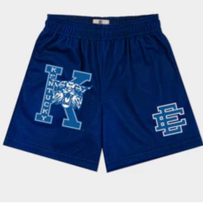 Eric Emanuel NCAA Kentucky Wildcats blue shorts medium