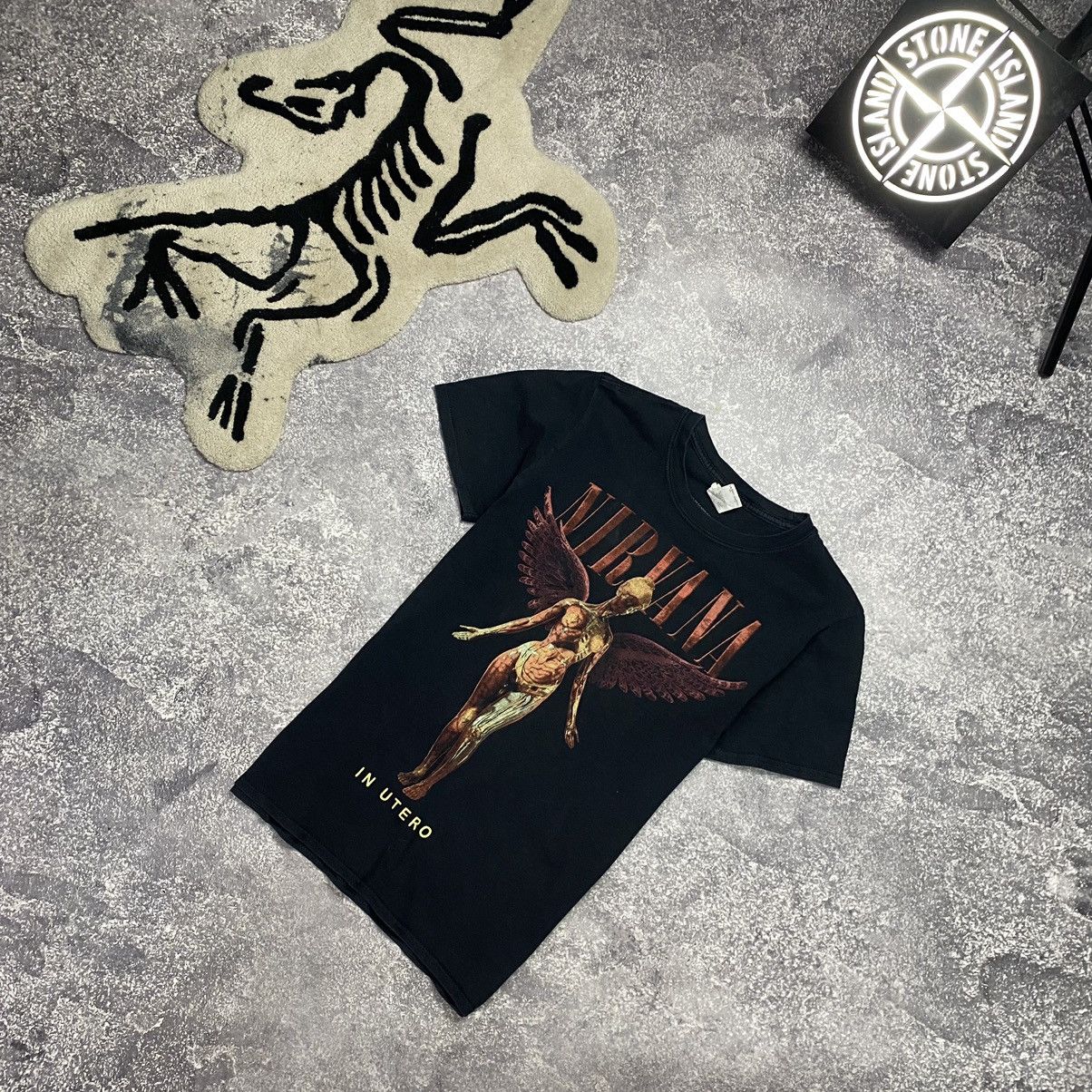 Band Tees Vintage Nirvana In Utero Big Angel logo y2k rock band tee Size US S / EU 44-46 / 1 - 2 Thumbnail