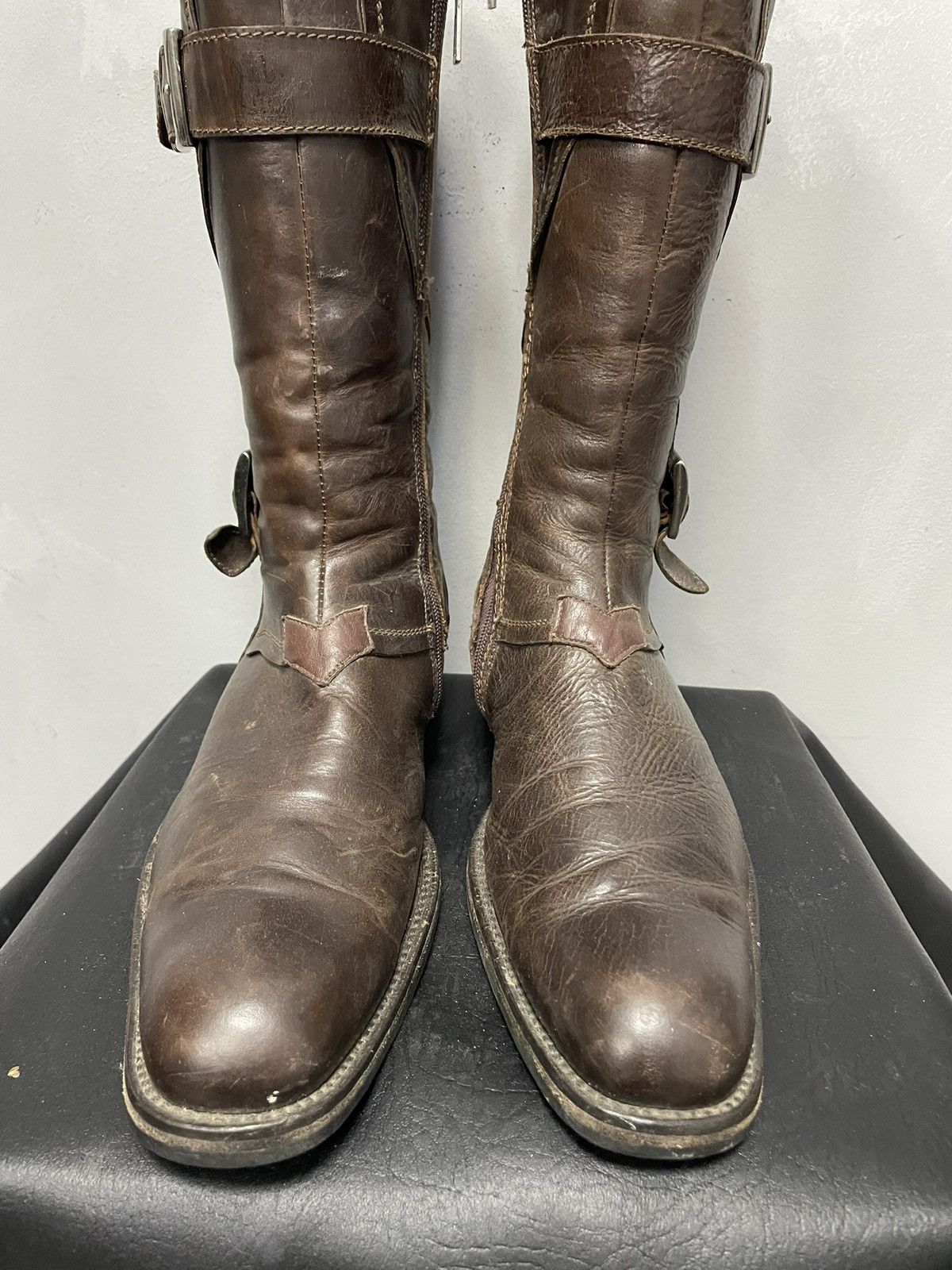 MoMA Avant garde hight moto leather boots if six was nine style Size US 9 / EU 42 - 4 Thumbnail