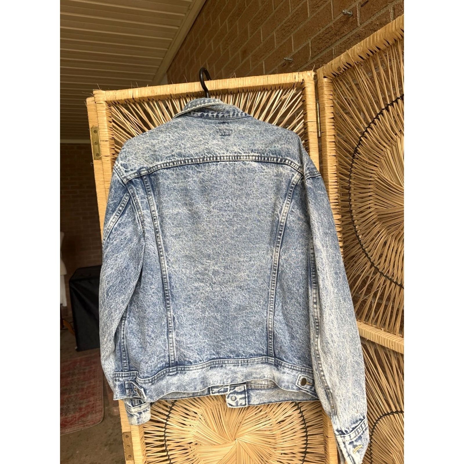 Lee VINTAGE Lee Denim Jacket Acid Wash Button Up USA Men's Large Jacket Coat Size US 33 - 6 Thumbnail