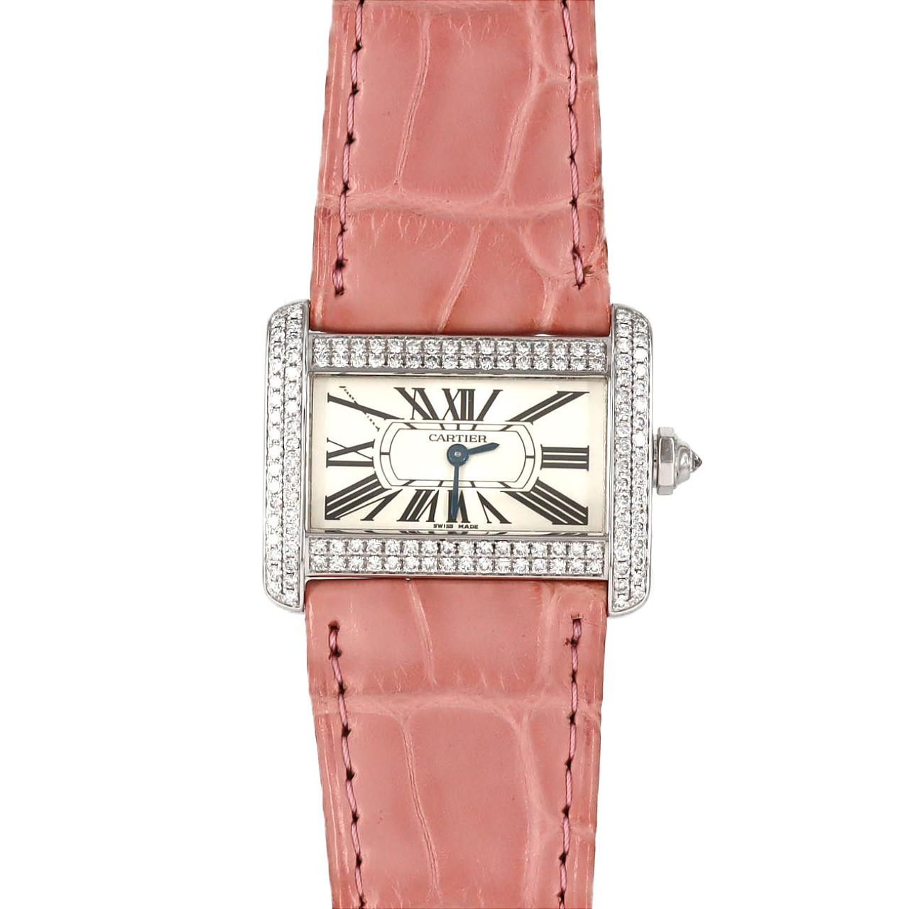 Cartier Cartier Cartier Mini Tank Divan White Gold Quartz Precious Metal Quartz WA301236 DUTY FREE for USA Size ONE SIZE - 1 Thumbnail