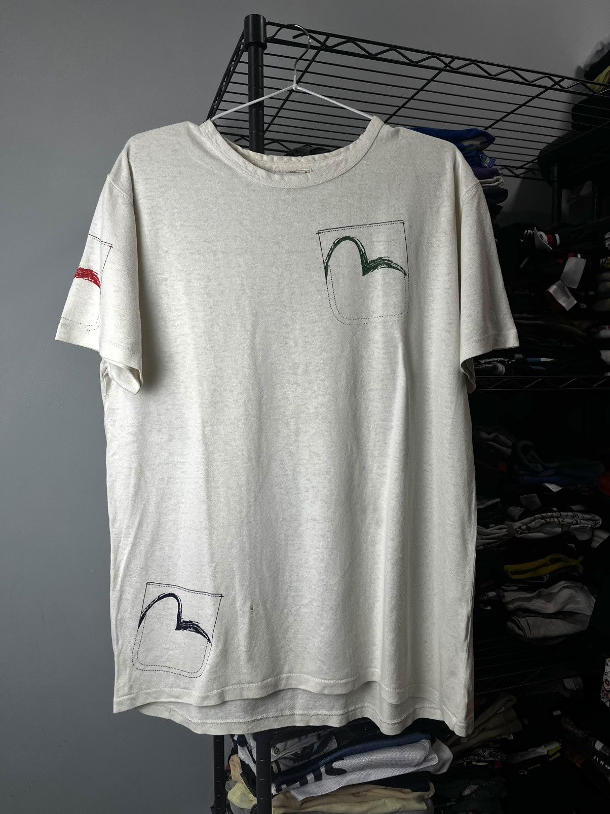 Evisu Rare Vintage Evisu Monogram Logo Japanese T Shirt Size US L / EU 52-54 / 3 - 1 Thumbnail