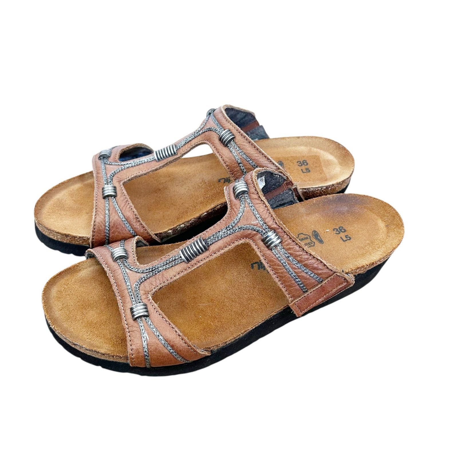 Other NAOT Dana T Strap Brown Leather Sandals Sz 5 Size US 5 / IT 35 - 4 Thumbnail