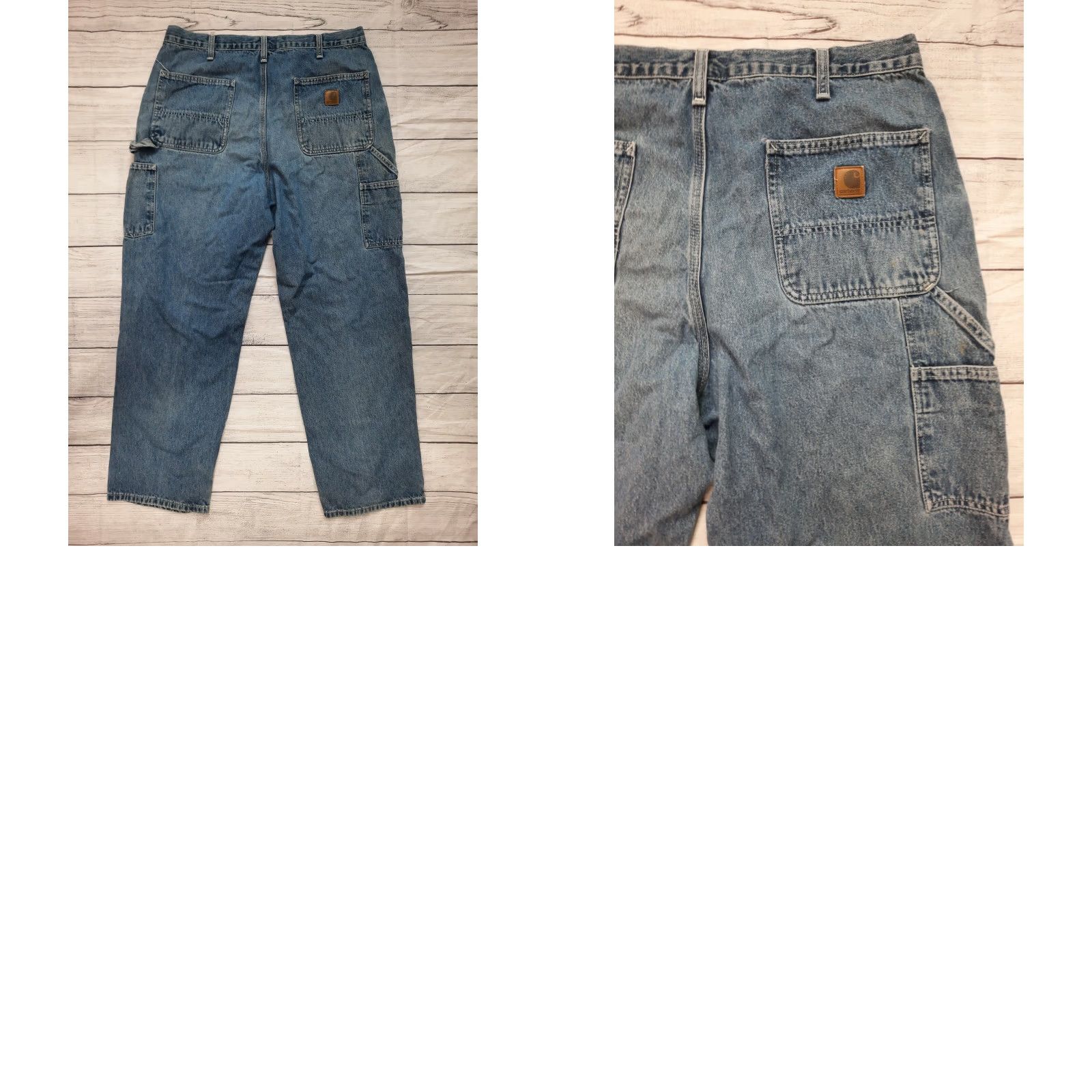 Carhartt Carhartt Jeans Carpenter Loose Original Dungaree Fit 38x32 5-Pocket Design Mens Blue Cotton Straight High Rise Size US 38 / EU 54 - 8 Thumbnail