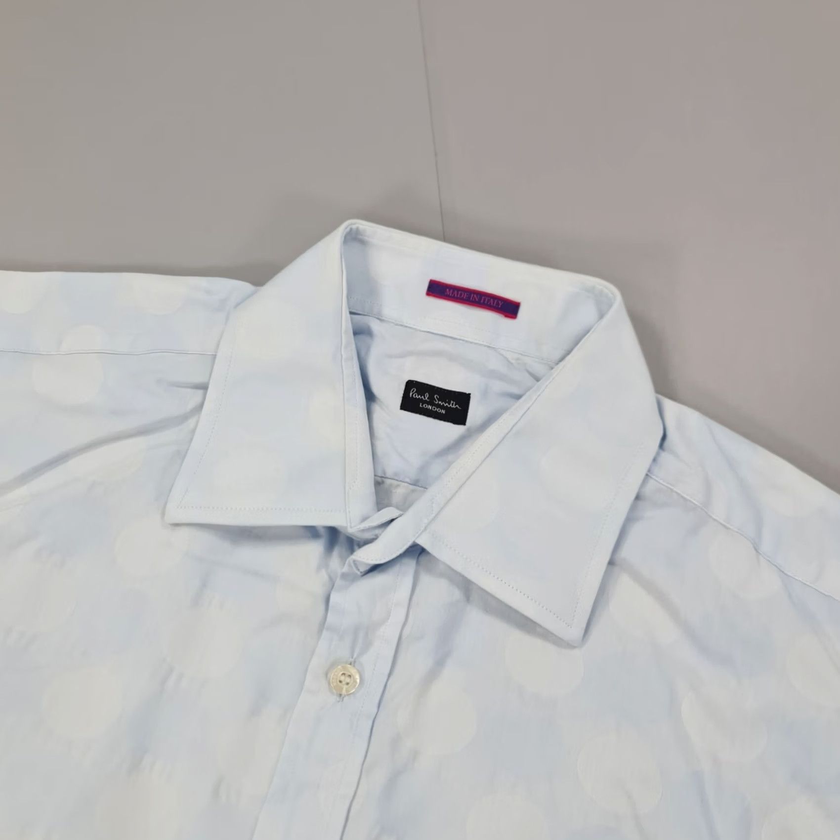 Paul Smith Paul Smith Mens Shirt Blue 16 Polka Dot Double Cuff Long Sleeves Button Up Size US L / EU 52-54 / 3 - 2 Thumbnail
