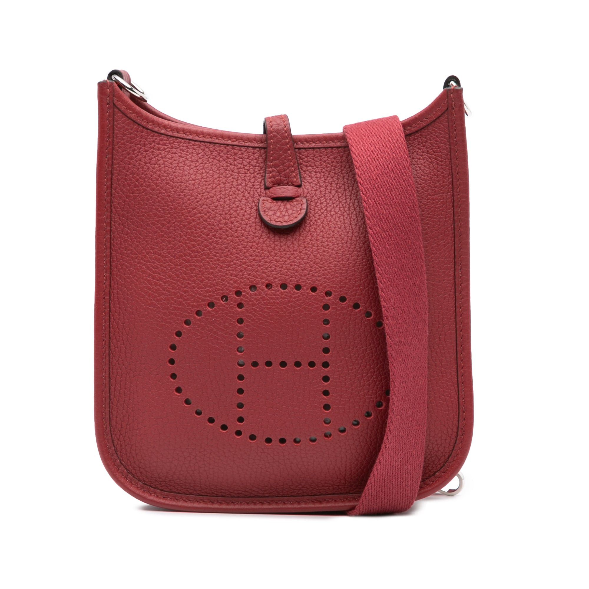 Hermes Hermès Clemence Evelyne I TPM Red Size ONE SIZE - 1 Thumbnail