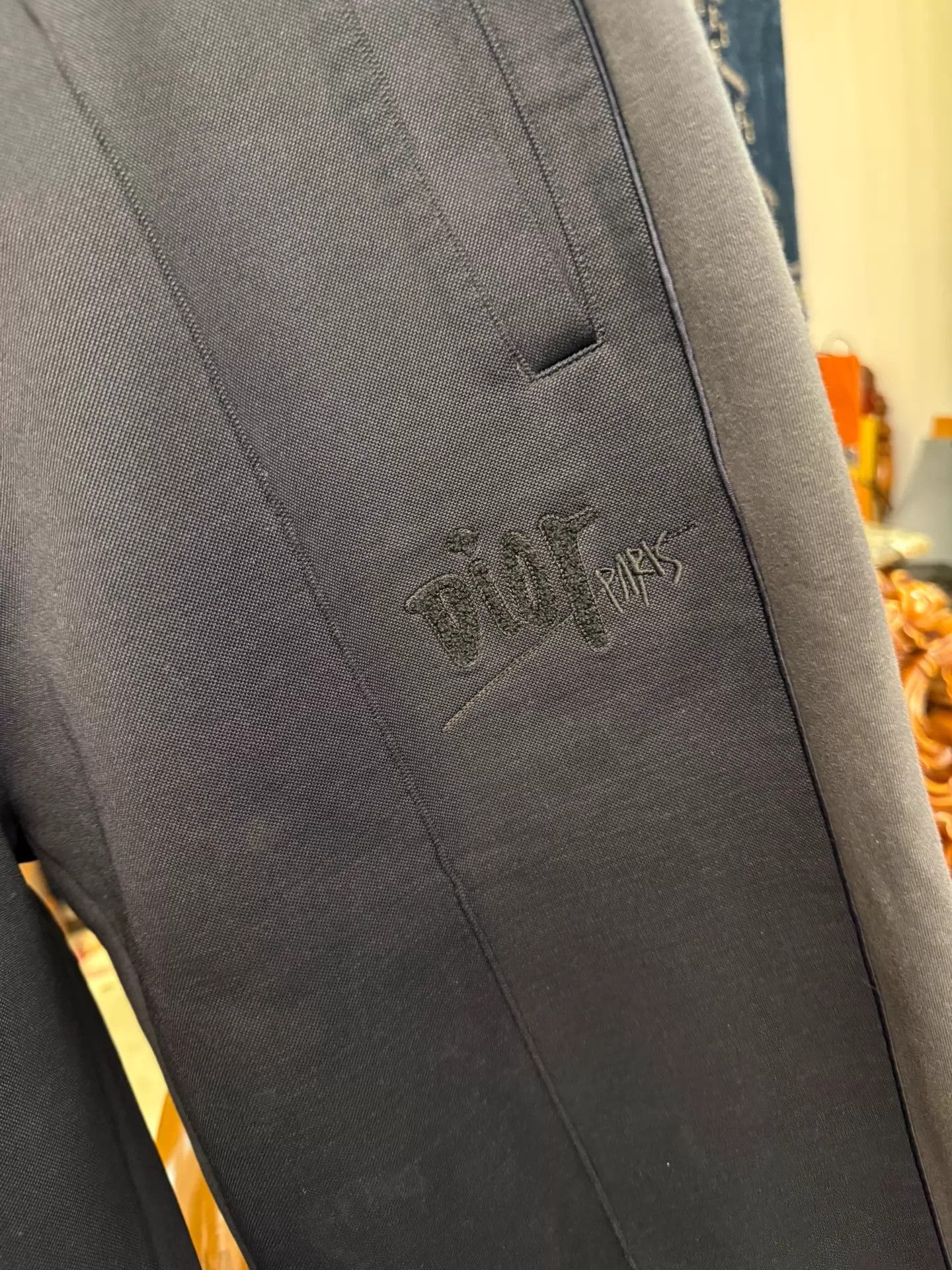 Dior Dior x Stussy Oversized Sweatpants M Black Size US 32 / EU 48 - 2 Thumbnail