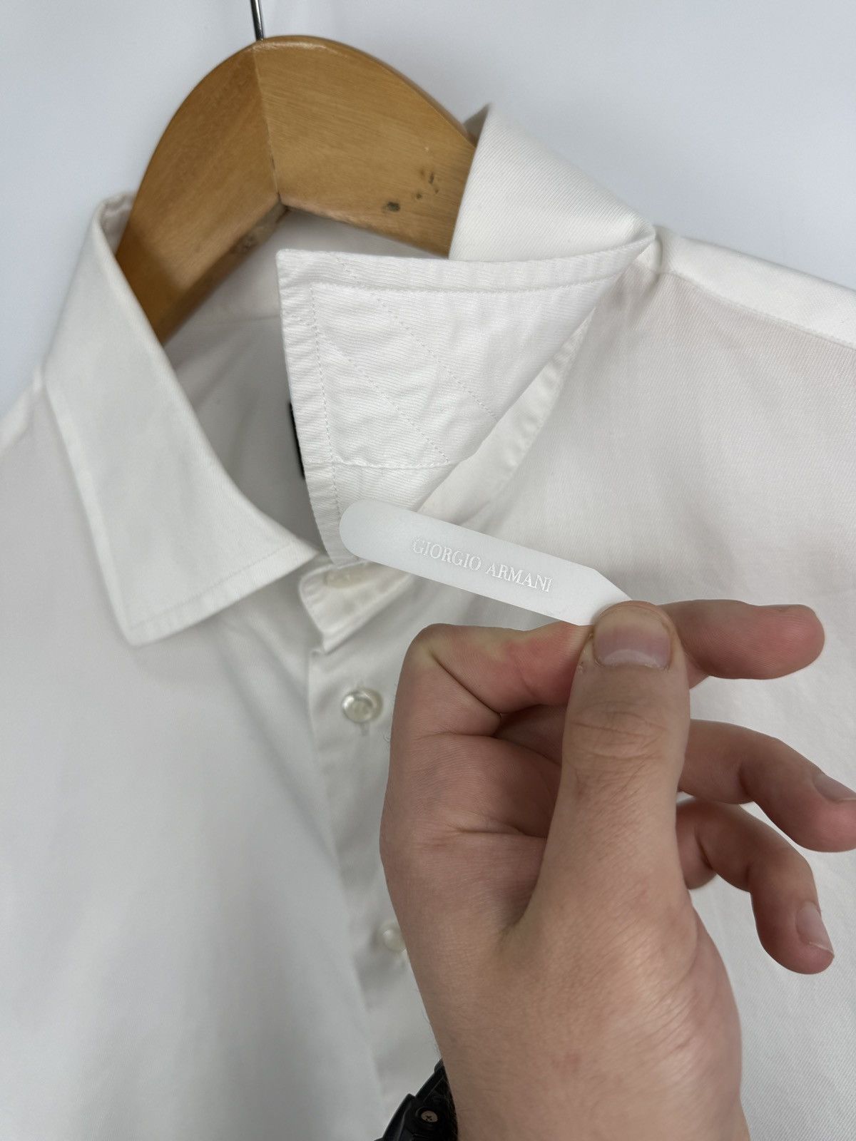 Giorgio Armani 🇮🇹 Giorgio Armani Luxury Button Up Shirt Made in Italy Rare Size US M / EU 48-50 / 2 - 8 Thumbnail