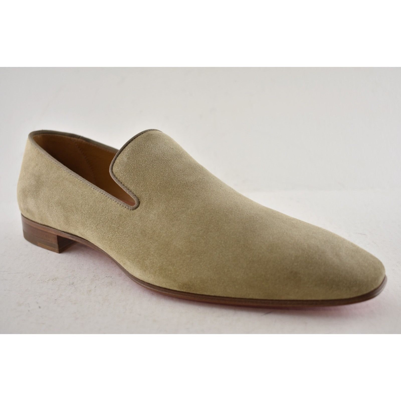 Christian Louboutin Mens Dandelion Flat Champignon Beige Dress Loafer 43.5 10.5 Size US 10.5 / EU 43-44 - 4 Thumbnail