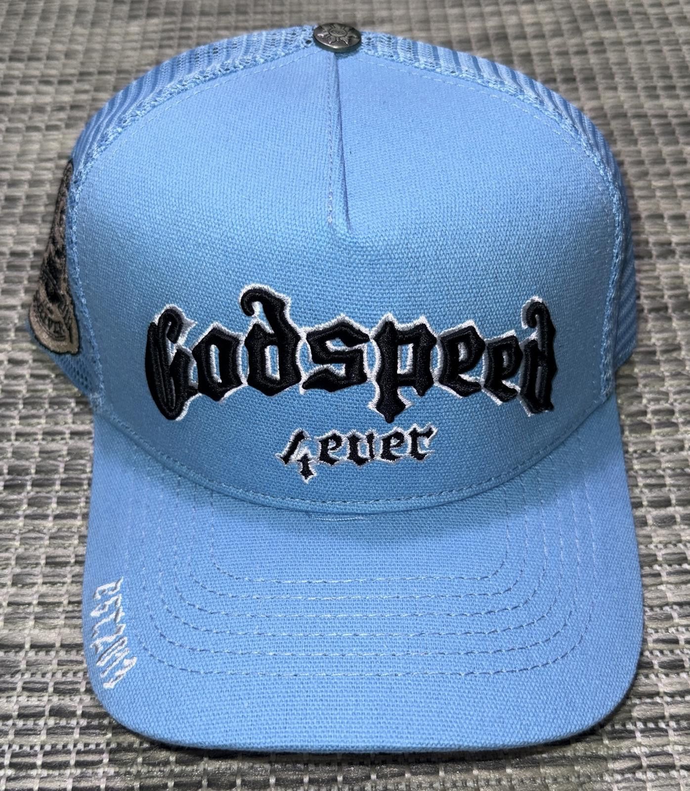Godspeed Godspeed Sky Blue Forever Trucker Hat Size ONE SIZE - 1 Thumbnail