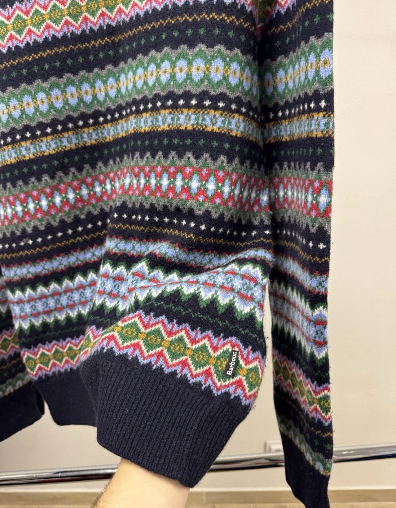 Barbour × Vintage Barbour Beacon Brand Sweater 100% Wool Crew Neck Jumper Size US S / EU 44-46 / 1 - 5 Thumbnail
