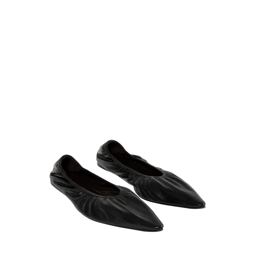 The Row o1h1sh11225 Liisa Flat in Black Size US 6.5 / IT 36.5 - 2 Thumbnail