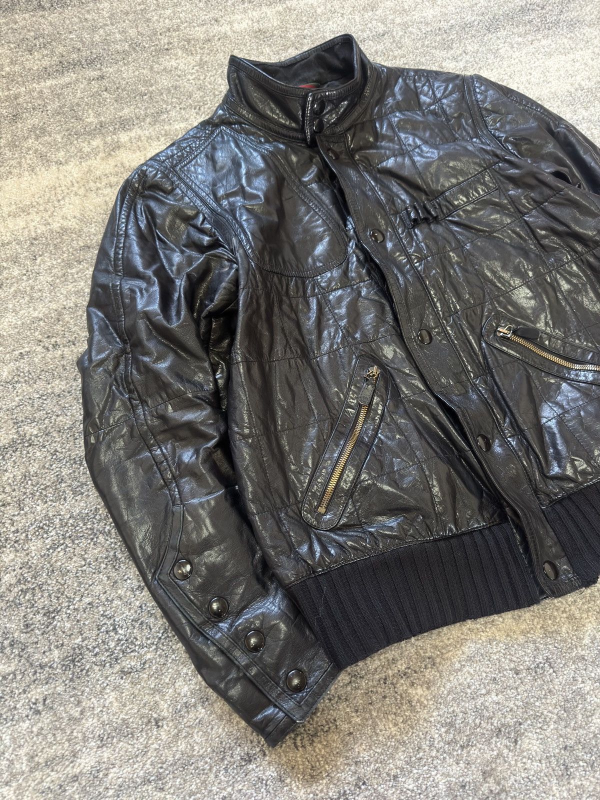 Gucci Gucci vintage leather jacket tom ford years Size US L / EU 52-54 / 3 - 3 Thumbnail