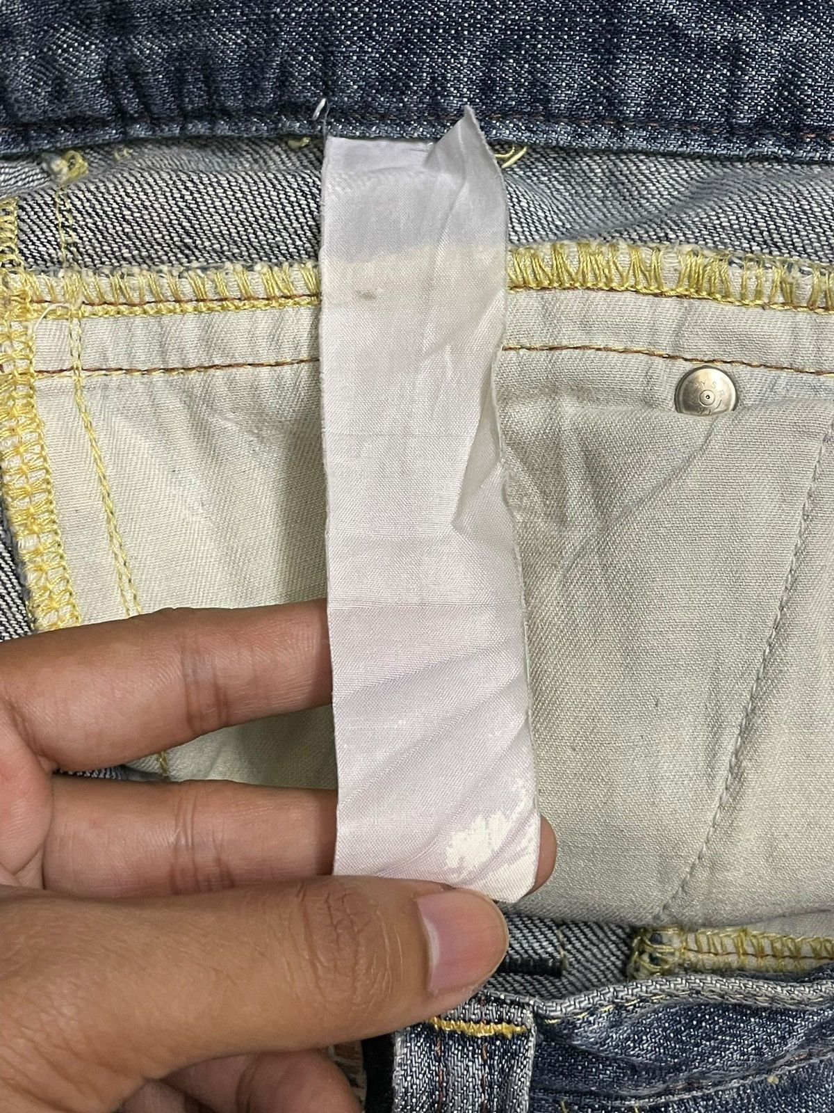 If Six Was Nine Vintage Y2k Genoese Tante Cose Buone Cross Logo Flare Jeans Size US 33 - 16 Thumbnail