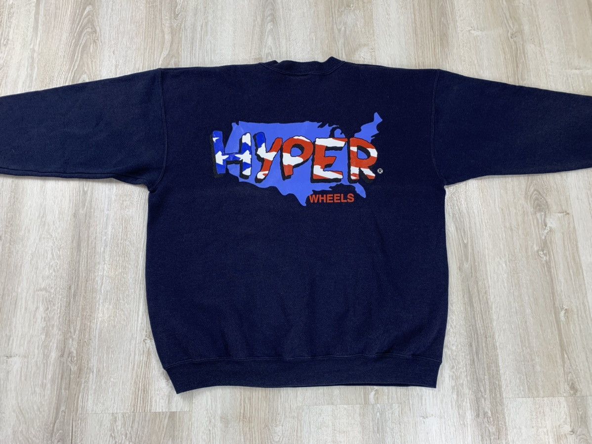 Lee × Vintage Mens vintage sweatshirt Lee Hyper Wheels Size XL Size US XL / EU 56 / 4 - 9 Thumbnail