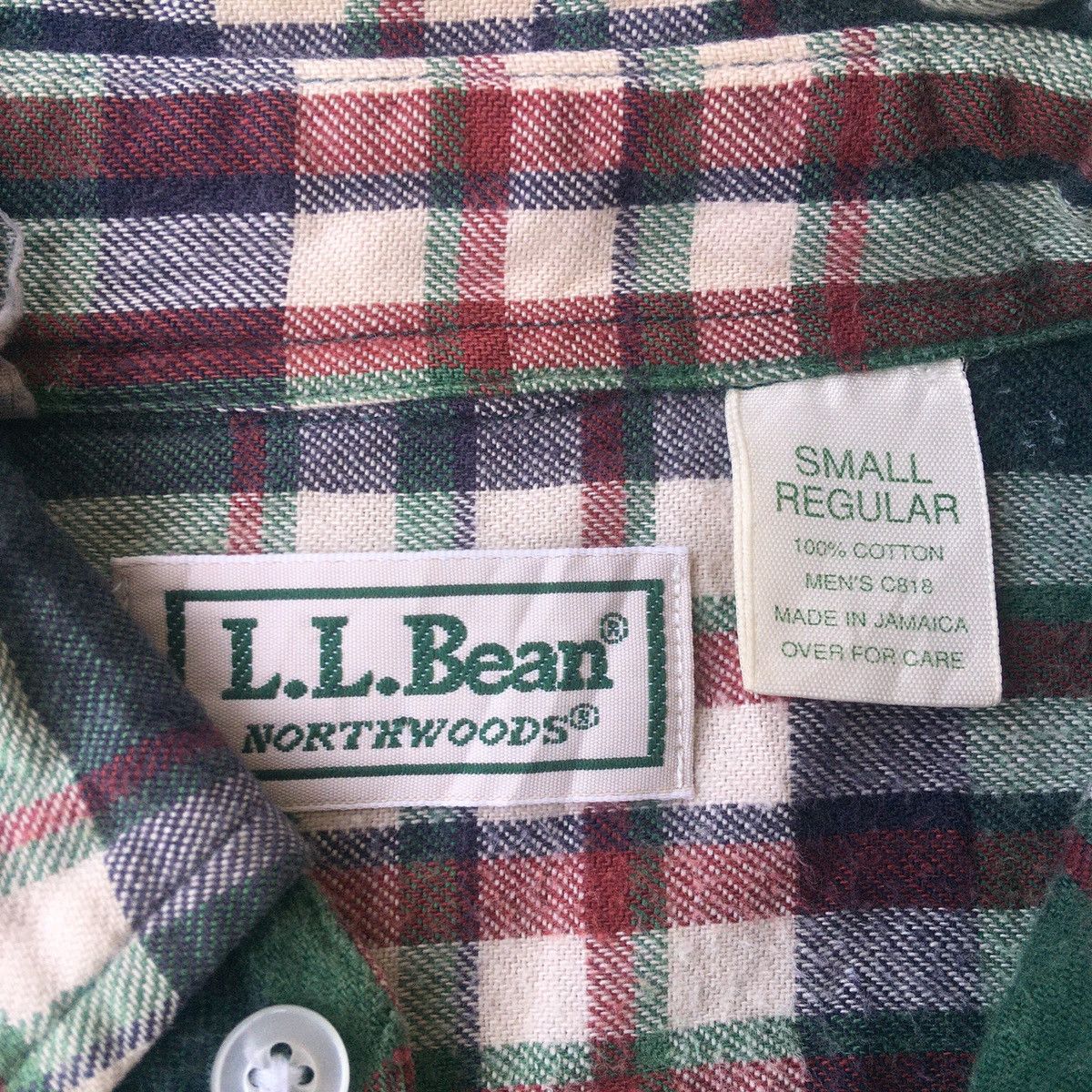 L.L. Bean × Vintage Vintage 90s L.L BEAN Northwoods flannel shirts Size US S / EU 44-46 / 1 - 5 Thumbnail