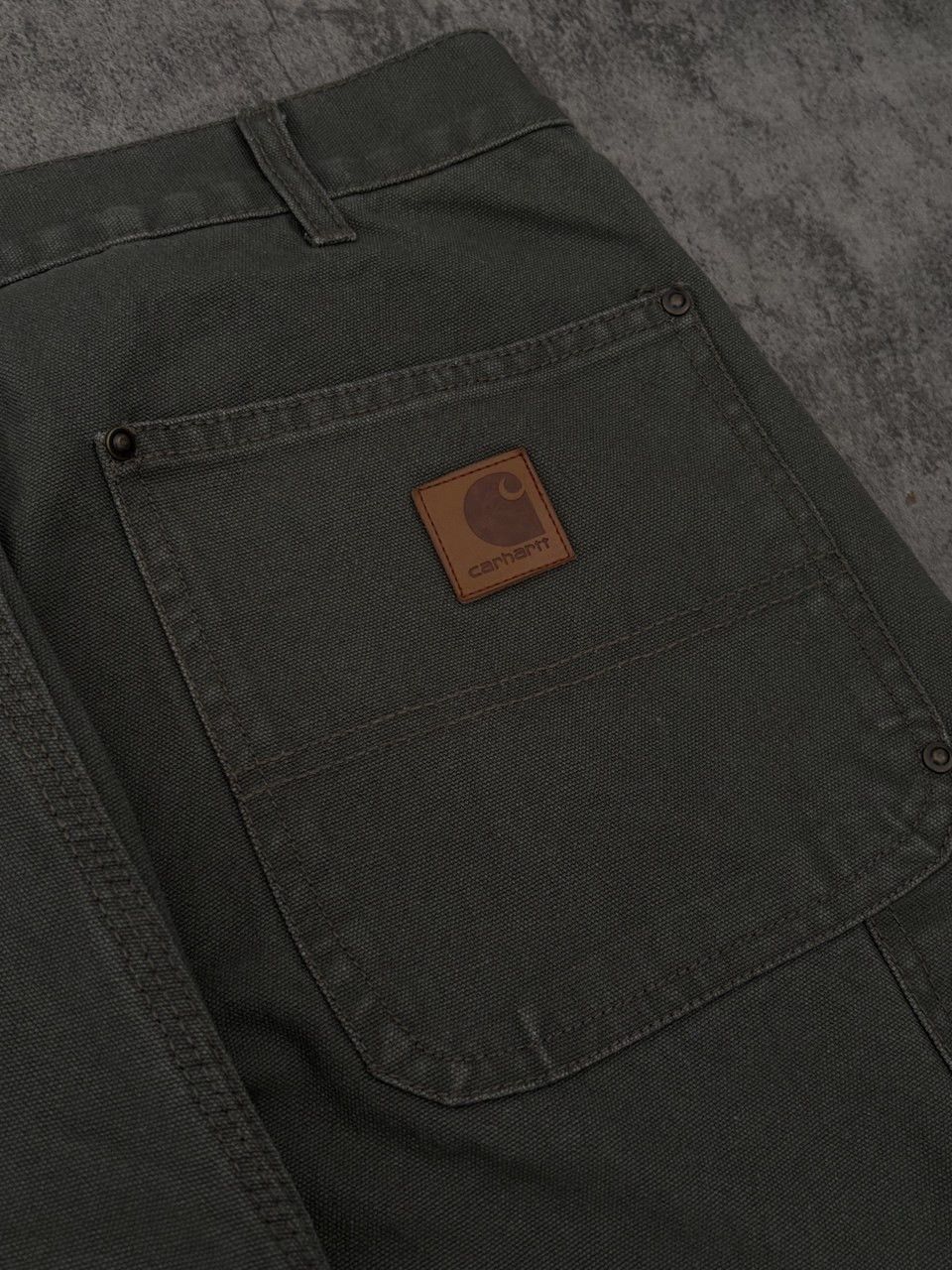 Carhartt Double Knee Duck Canvas Moss Green Carpenter Pant