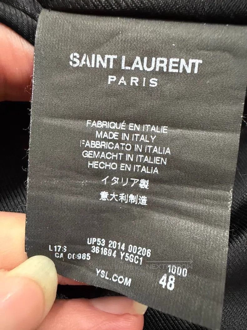 Saint Laurent Paris Saint Laurent Paris Motorcycle Leather Jacket Size US M / EU 48-50 / 2 - 4 Thumbnail
