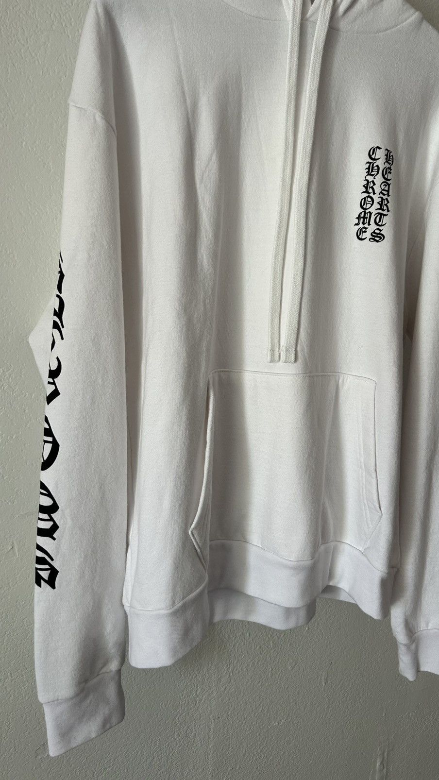 Chrome Hearts Chrome Hearts White Vertical Logo Hoodie Size US M / EU 48-50 / 2 - 4 Thumbnail