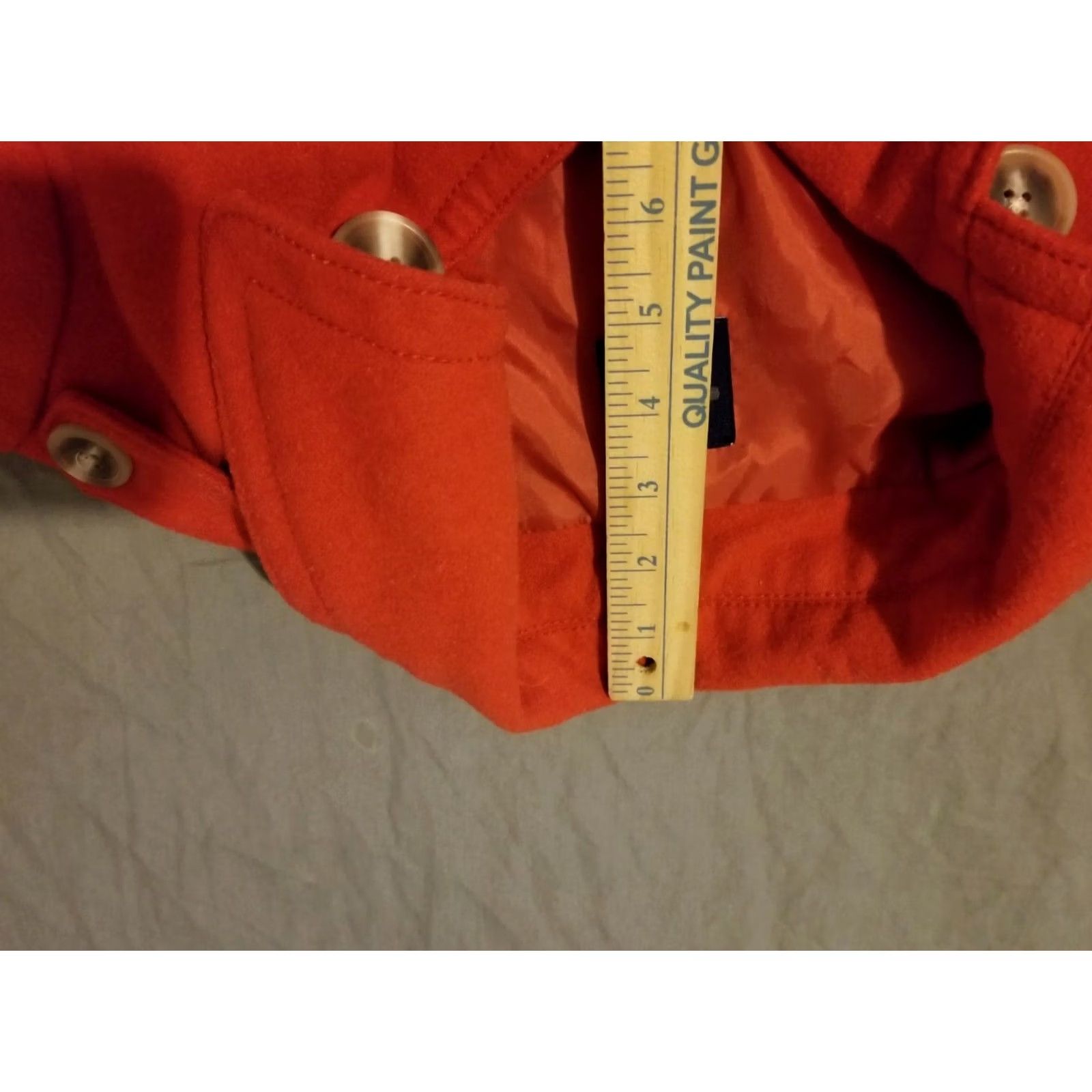 Gap VINTAGE Gap Peacoat Jacket XS Orange Womens Size XS / US 0-2 / IT 36-38 - 6 Thumbnail