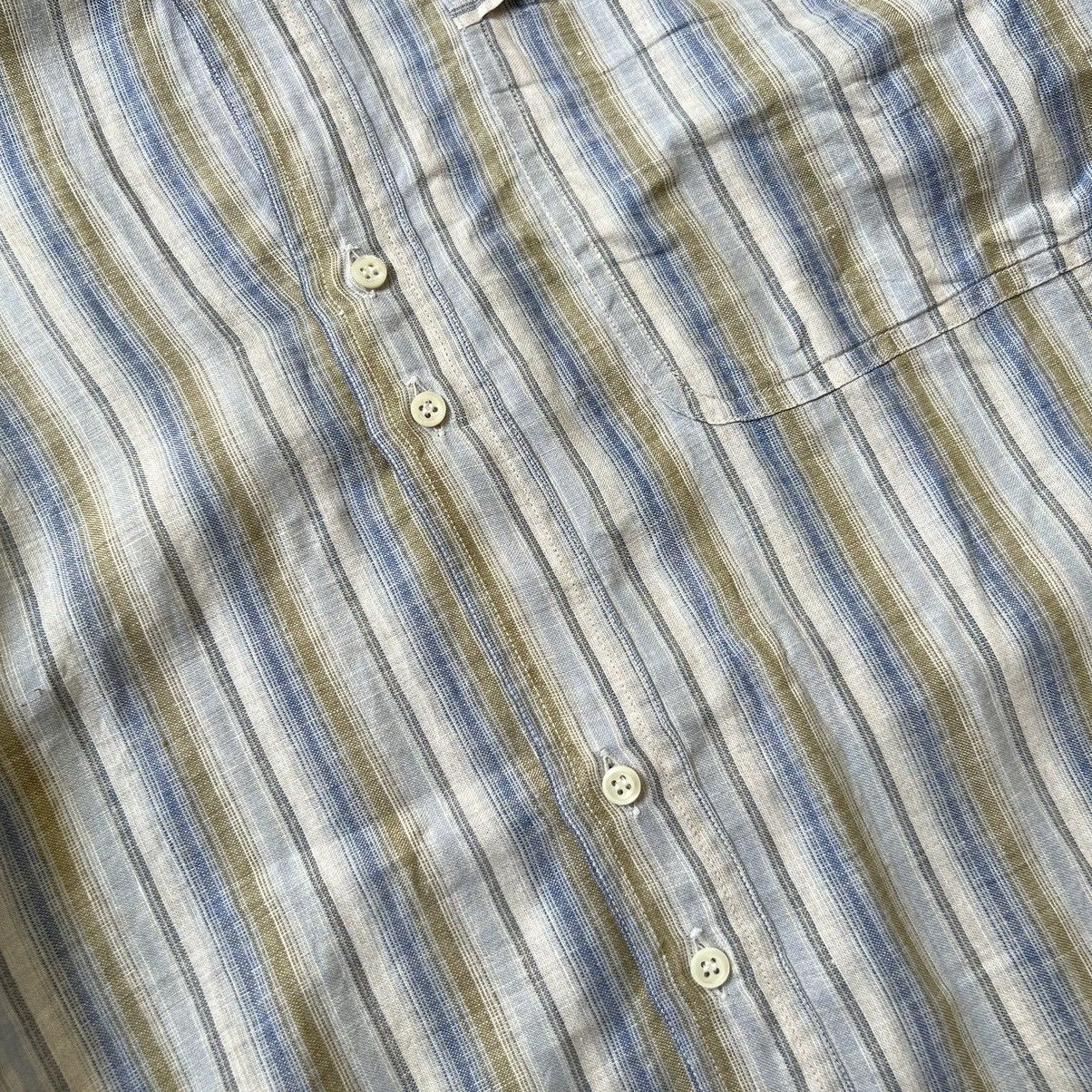Givenchy Vintage 80s Givenchy Gentleman Paris Stripe Button up Shirt Size US XL / EU 56 / 4 - 5 Thumbnail