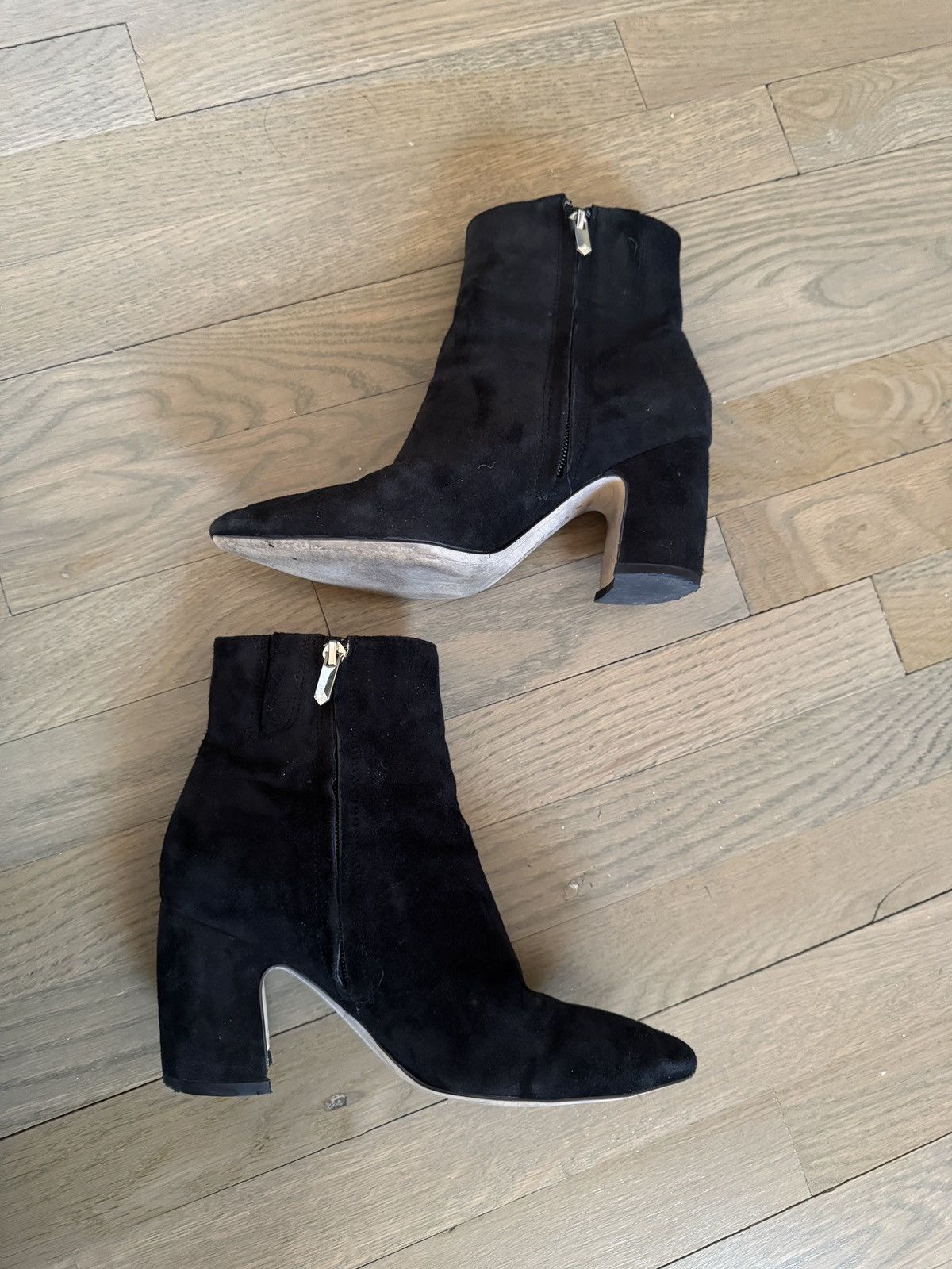 Sam Edelman Sam Edelman Suede boots Pointy Hilty Ankle Block Black 6.5 Size US 6.5 / IT 36.5 - 5 Thumbnail