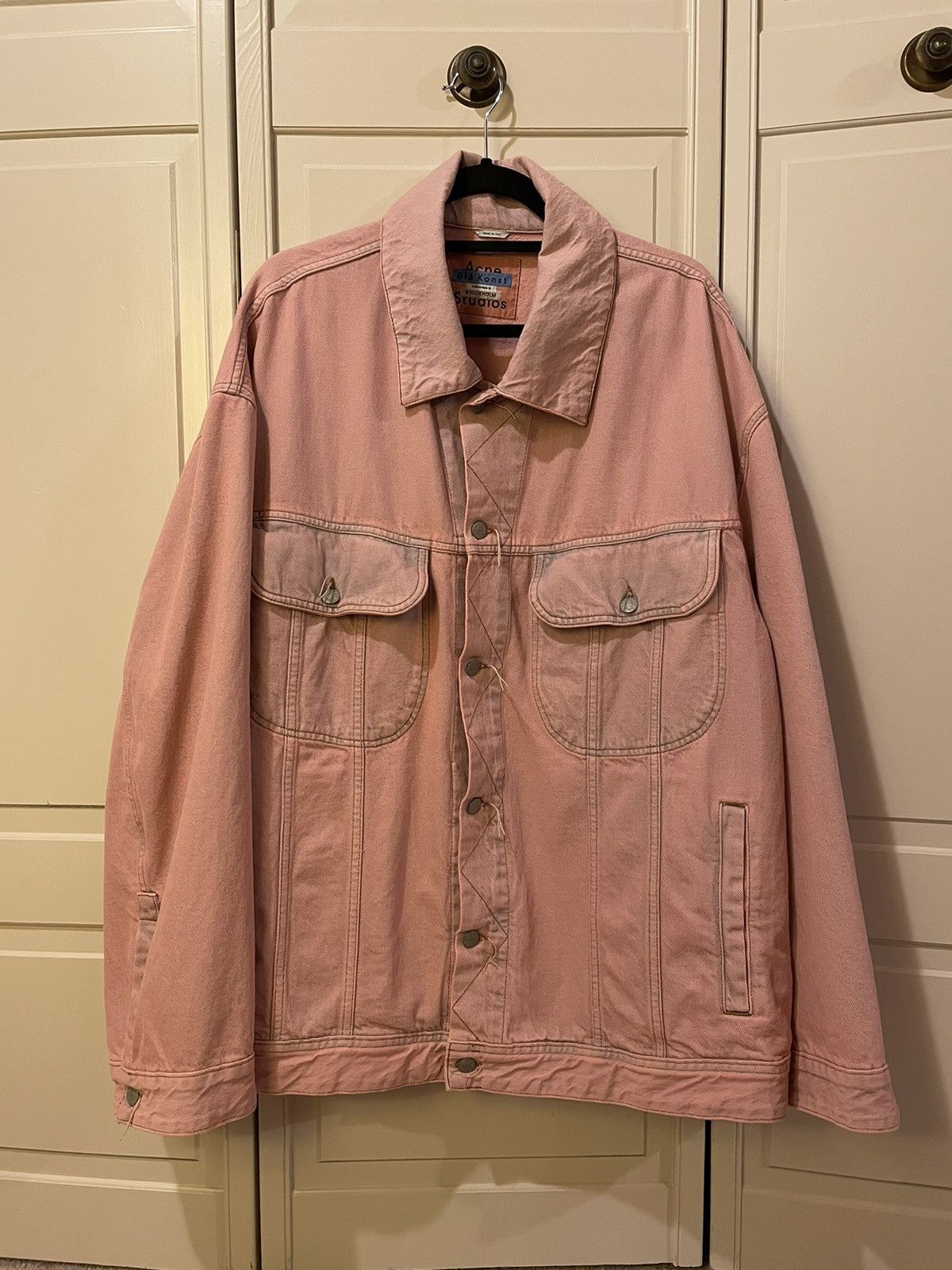Acne Studios Pink Acne Studios Blå Konst 2000 Denim Jacket