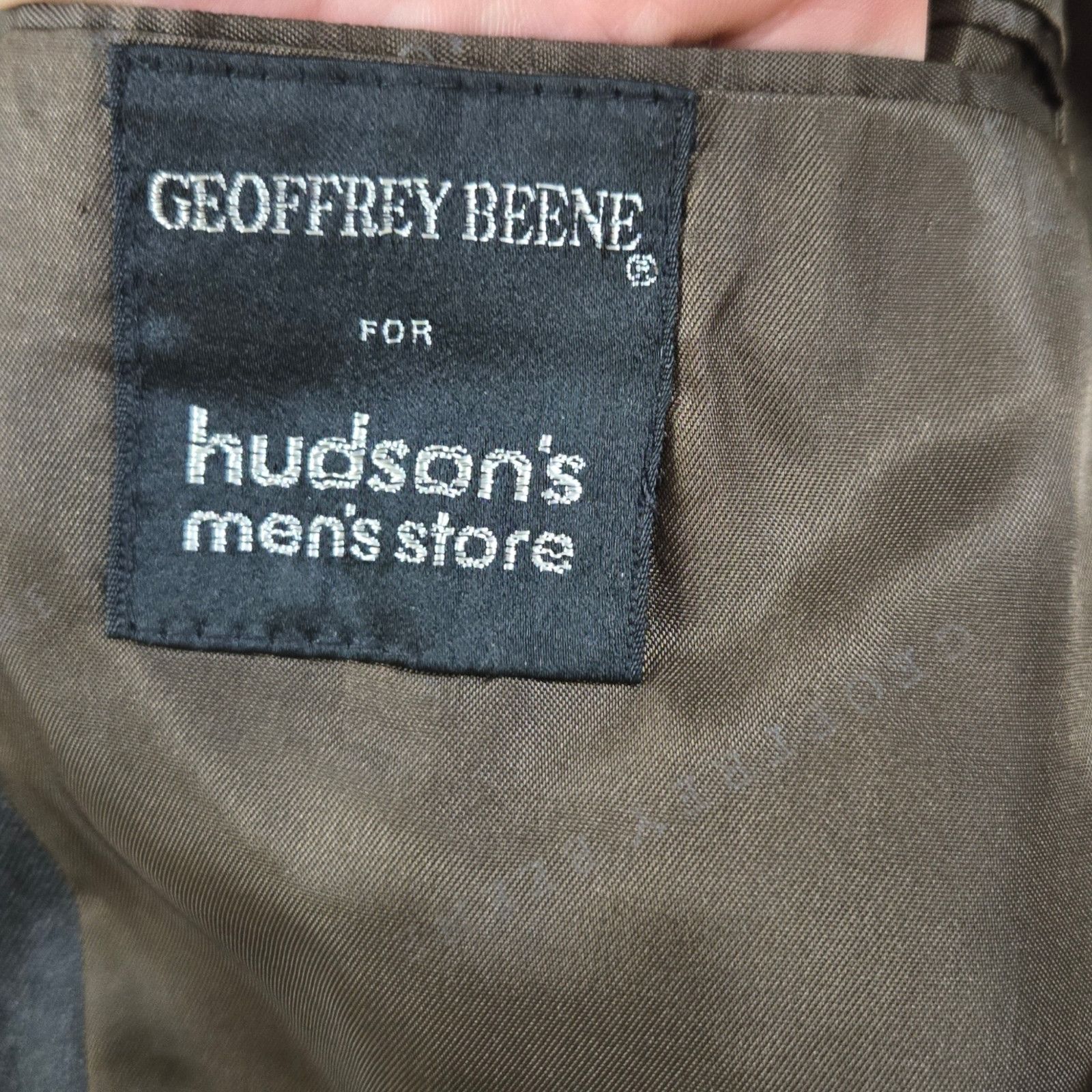 Geoffrey Beene Vintage Gray Wool Pinstripe Suit Size 40R Size 40R - 8 Thumbnail