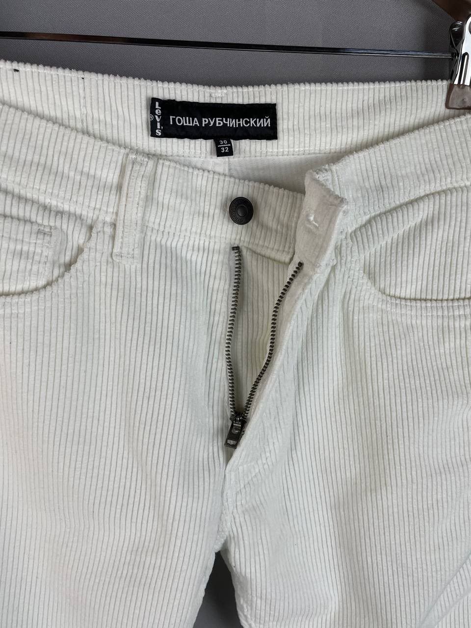 Gosha Rubchinskiy Gosha Rubchinskiy x Levi’s Corduroy White Pants Size US 30 / EU 46 - 17 Thumbnail