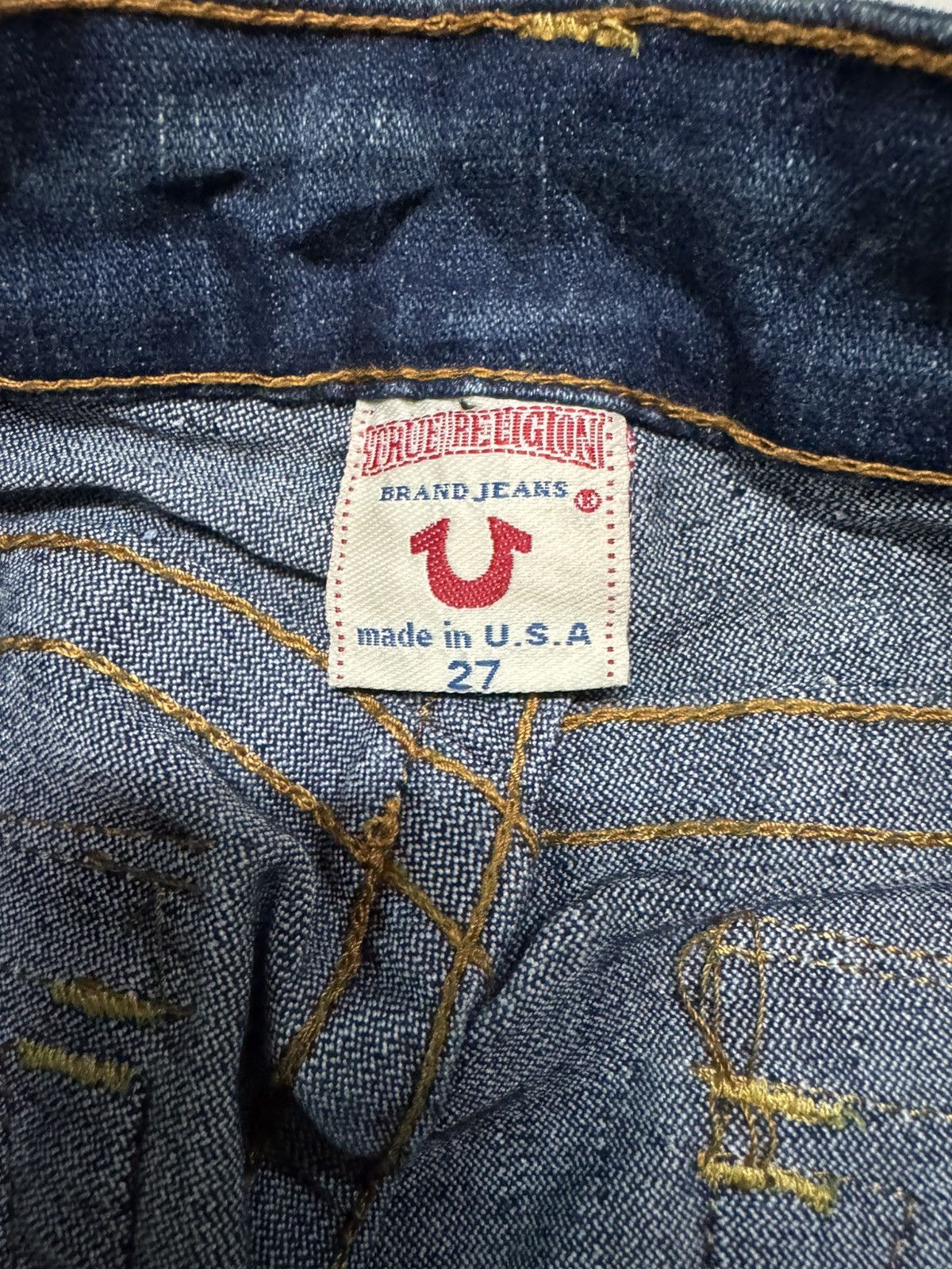 True Religion 💥RARE💥TRUE RELIGION INDIGO FLARE TWIST LEG GOLD LOGO RARE Size US 28 / EU 44 - 9 Thumbnail
