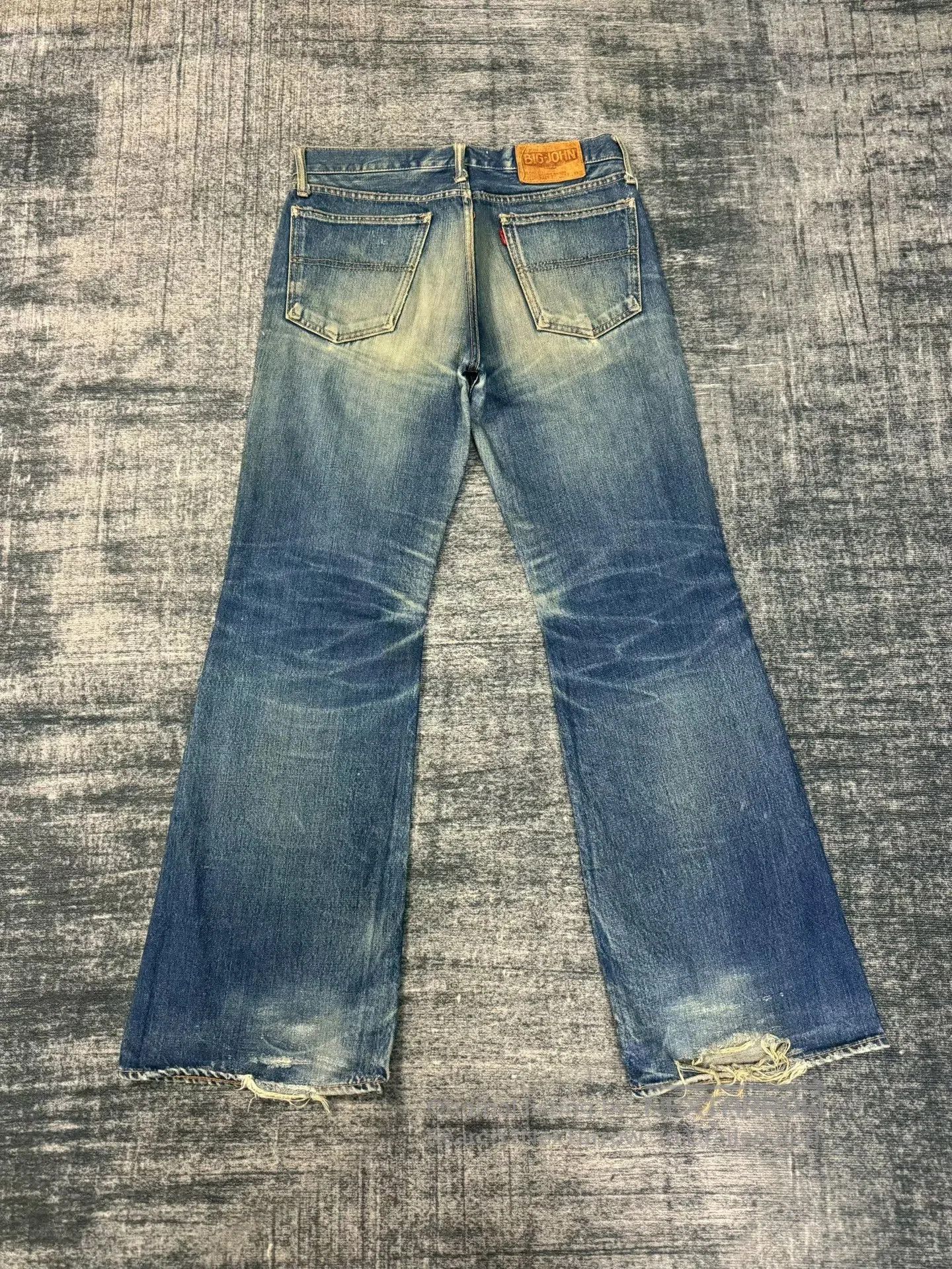 Vintage Vintage BIG JOHN Retro Blue Jeans. Size US 32 / EU 48 - 5 Thumbnail